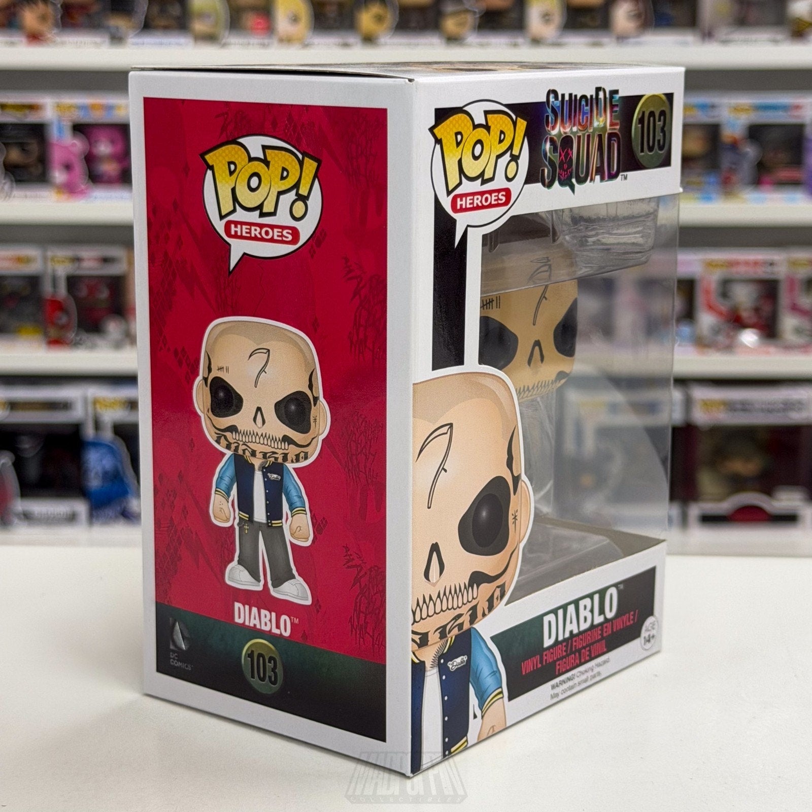 Funko Pop DC Super Heroes Suicide Squad El Diablo 103 Fire Devil Vinyl Figure