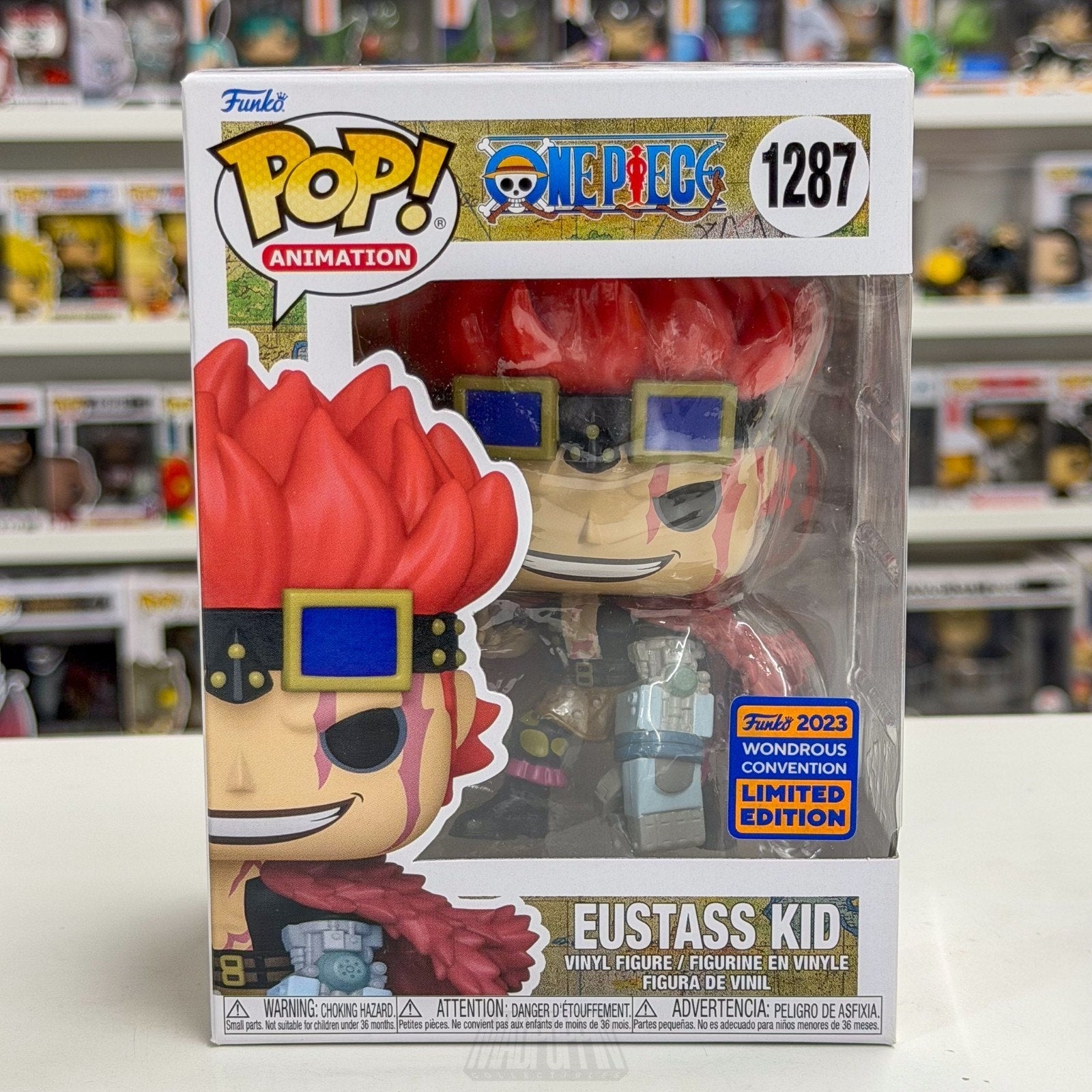 Funko Pop Anime One Piece Eustass Kid WonderCon 1287 Pirate RARE Vinyl Figure
