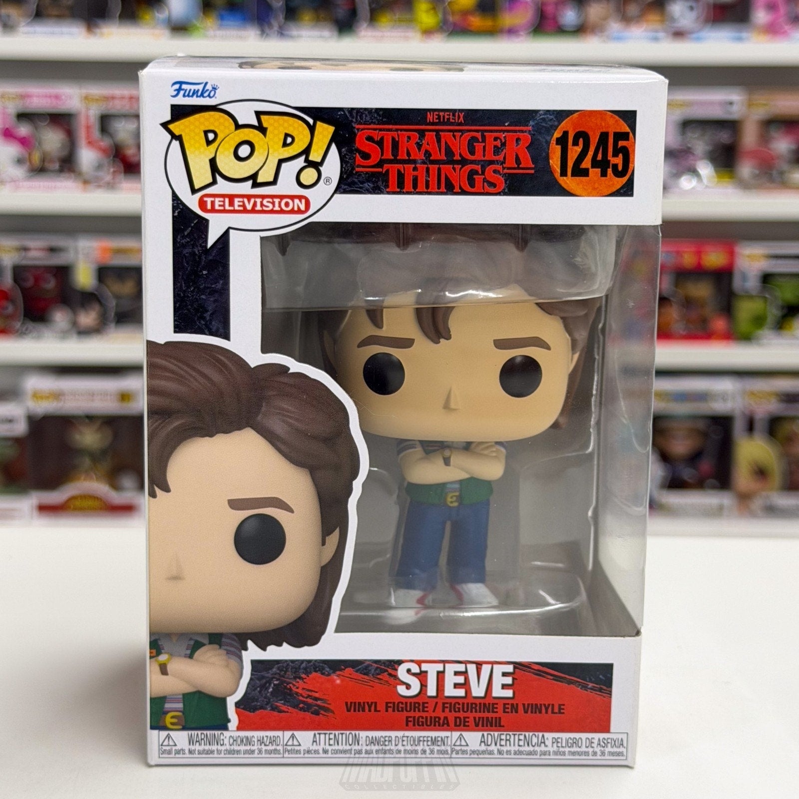 Funko Pop TV Stranger Things Steve Family Video Uniform 1245 Season 4 Toy Figure