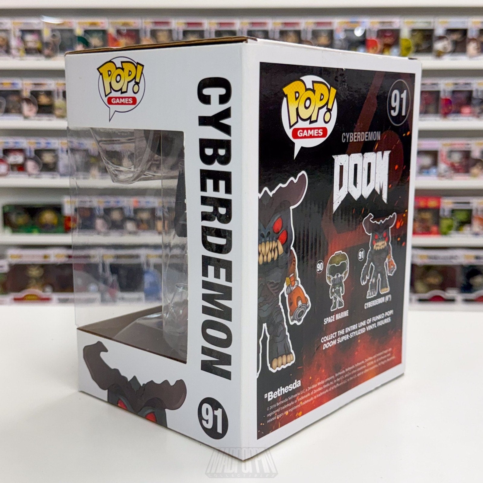 Funko Pop Games Doom Cyberdemon 91 Space Monster Final Boss Toy Vinyl 6" Figure