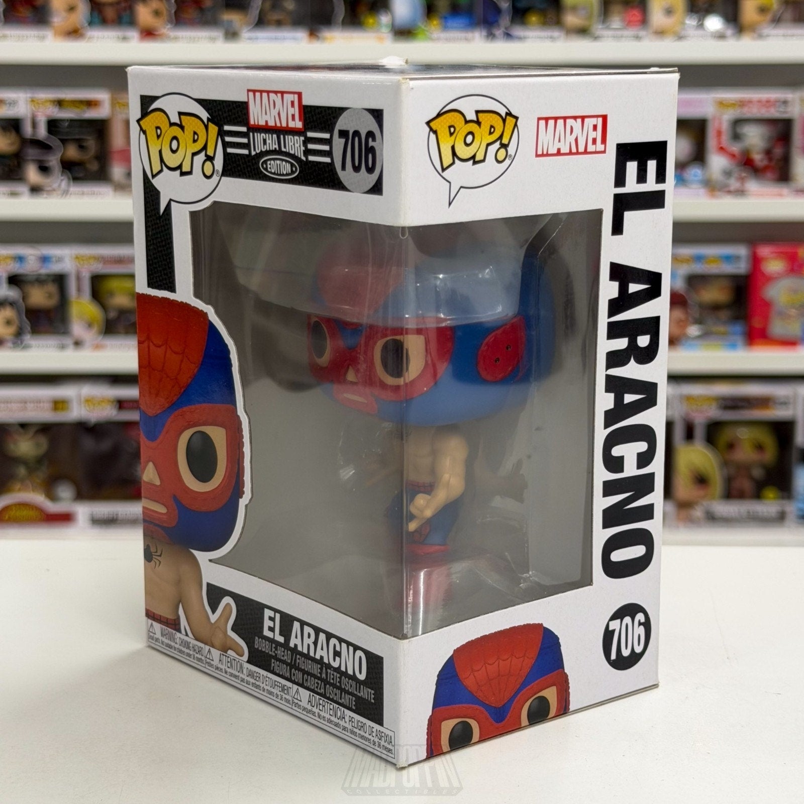 Funko Pop Marvel Lucha Libre El Aracno 706 Venom Wrestling Toy Vinyl Figure