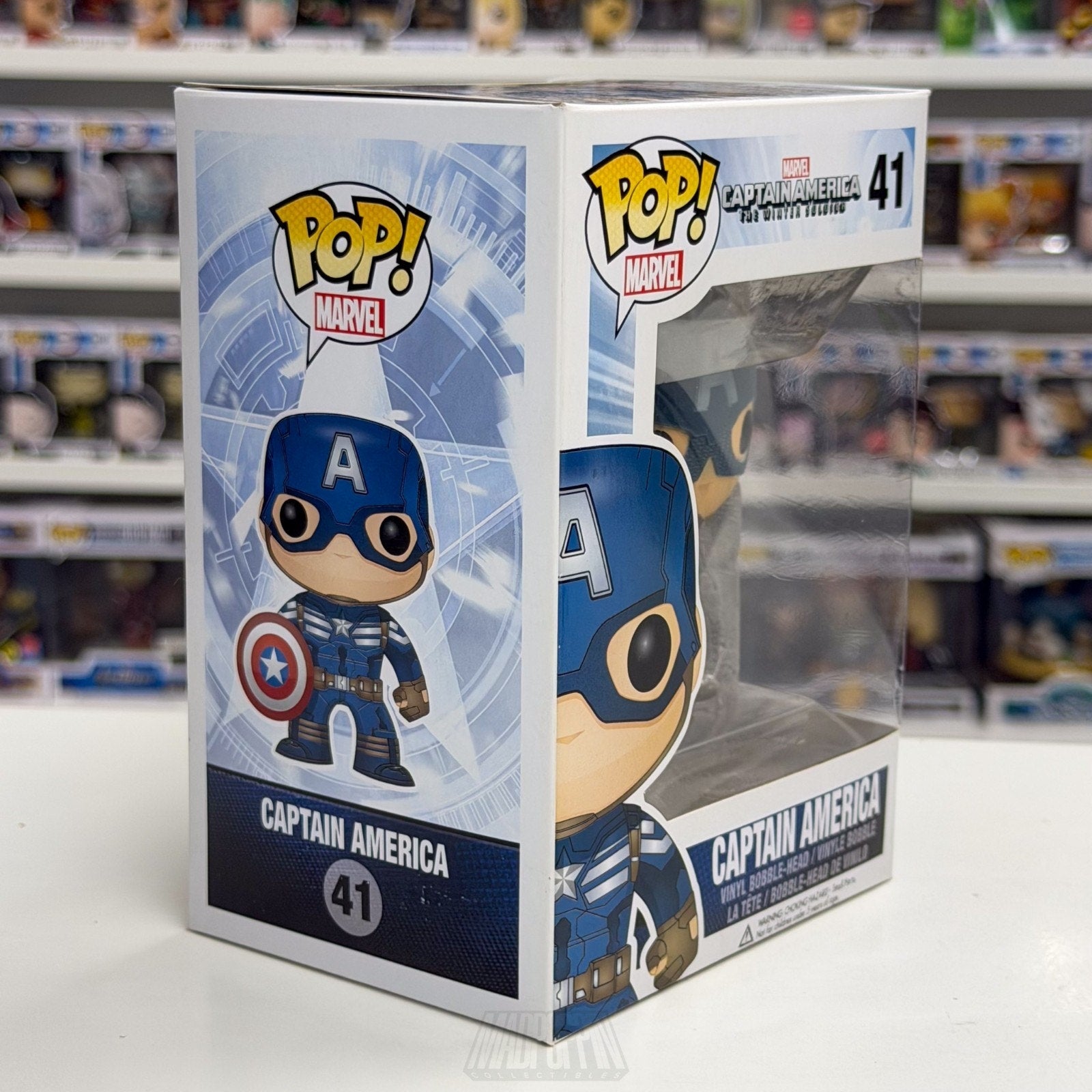 Funko Pop Marvel Captain America Winter Soldier 41 MCU Superhero Vinyl Figure