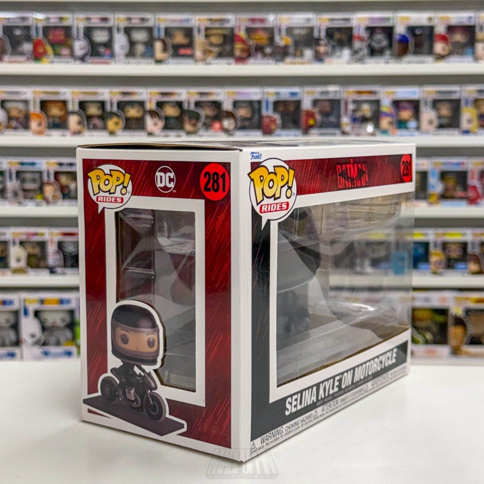 Funko Pop Rides DC Movie Batman Selina Kyle On Motorcycle 281 Catwoman Figure