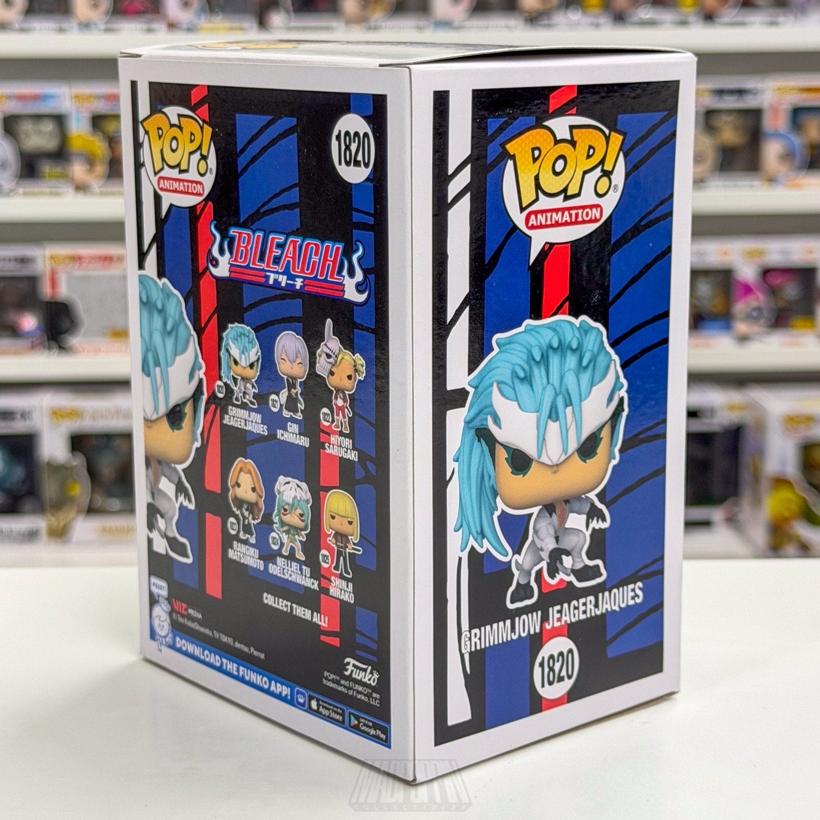 Funko Pop Anime Bleach Grimmjow Jeagerjaque 1820 Japanese Manga Toy Vinyl Figure
