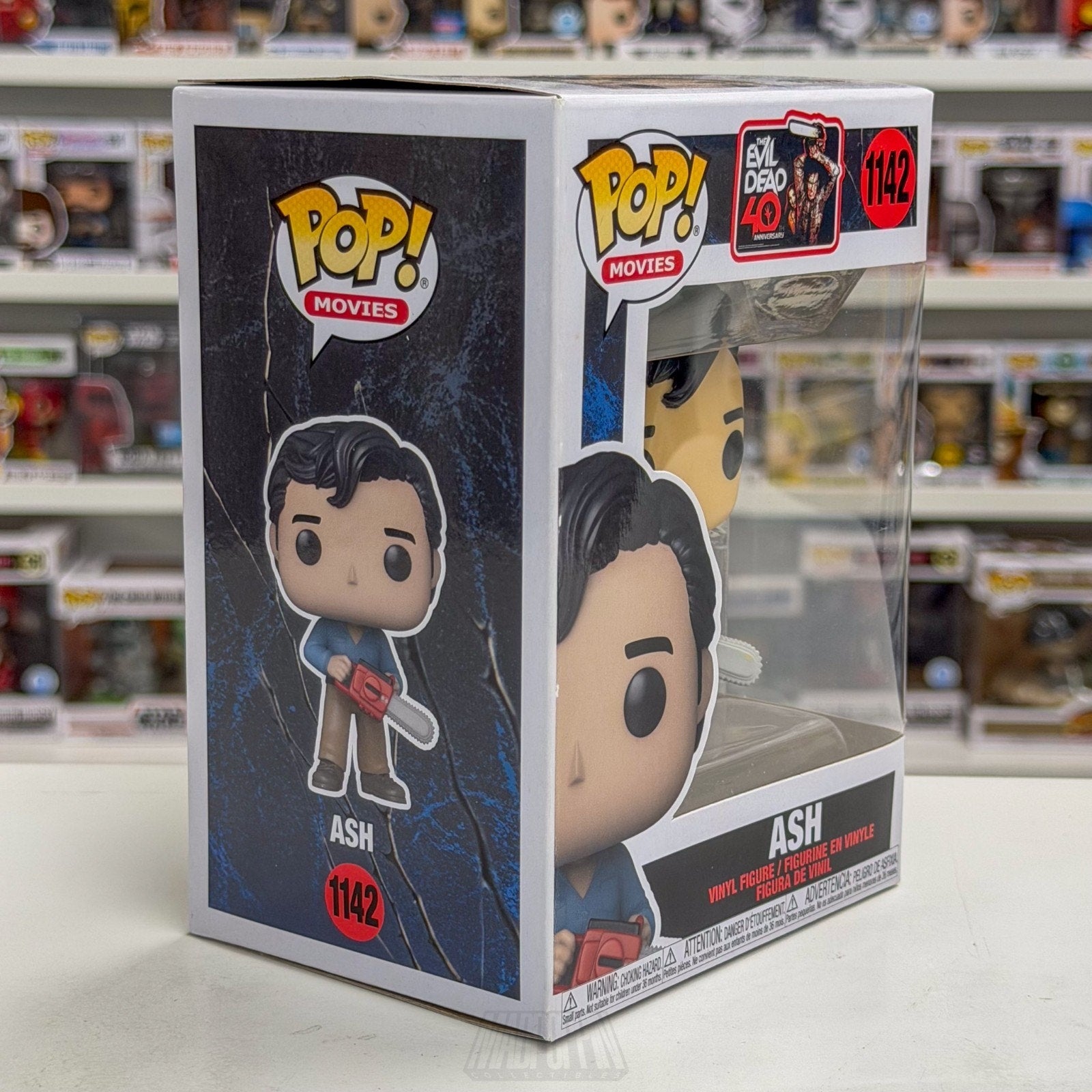 Funko Pop Movies Evil Dead Ash Williams w/Chainsaw 1142 Horror Toy Vinyl Figure