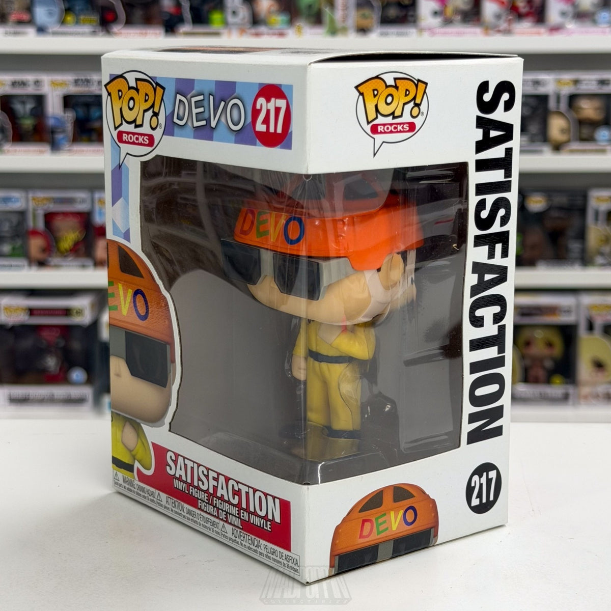 Funko Pop Rocks Devo Satisfaction 217 Music New Wave Punk Synth Vinyl Figure