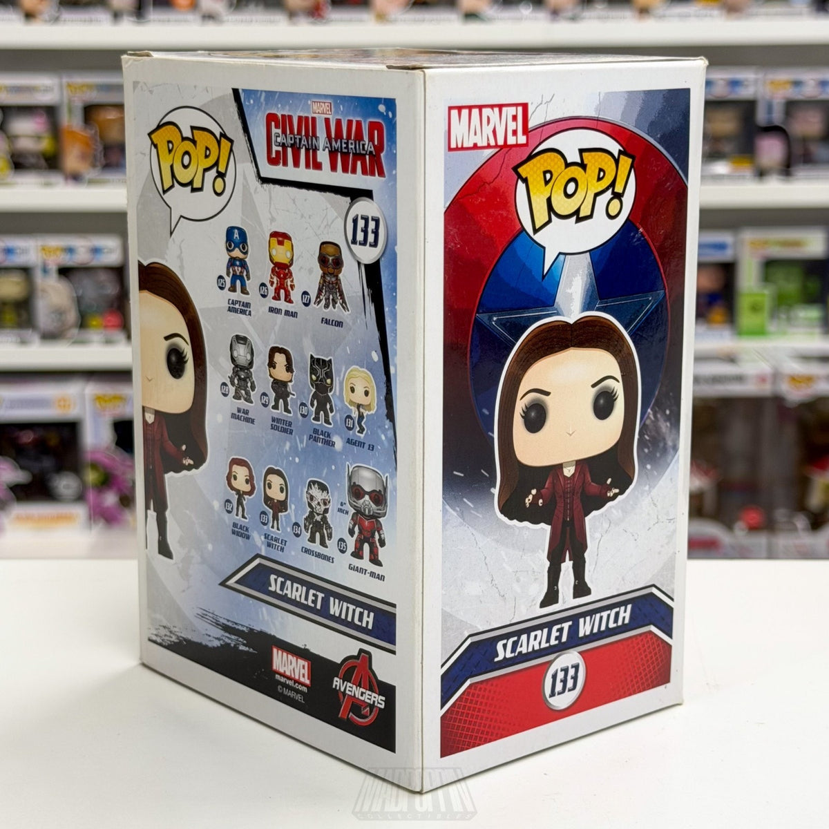 Funko Pop Marvel Captain American Civil War Scarlet Witch 133 Wanda Vinyl Figure