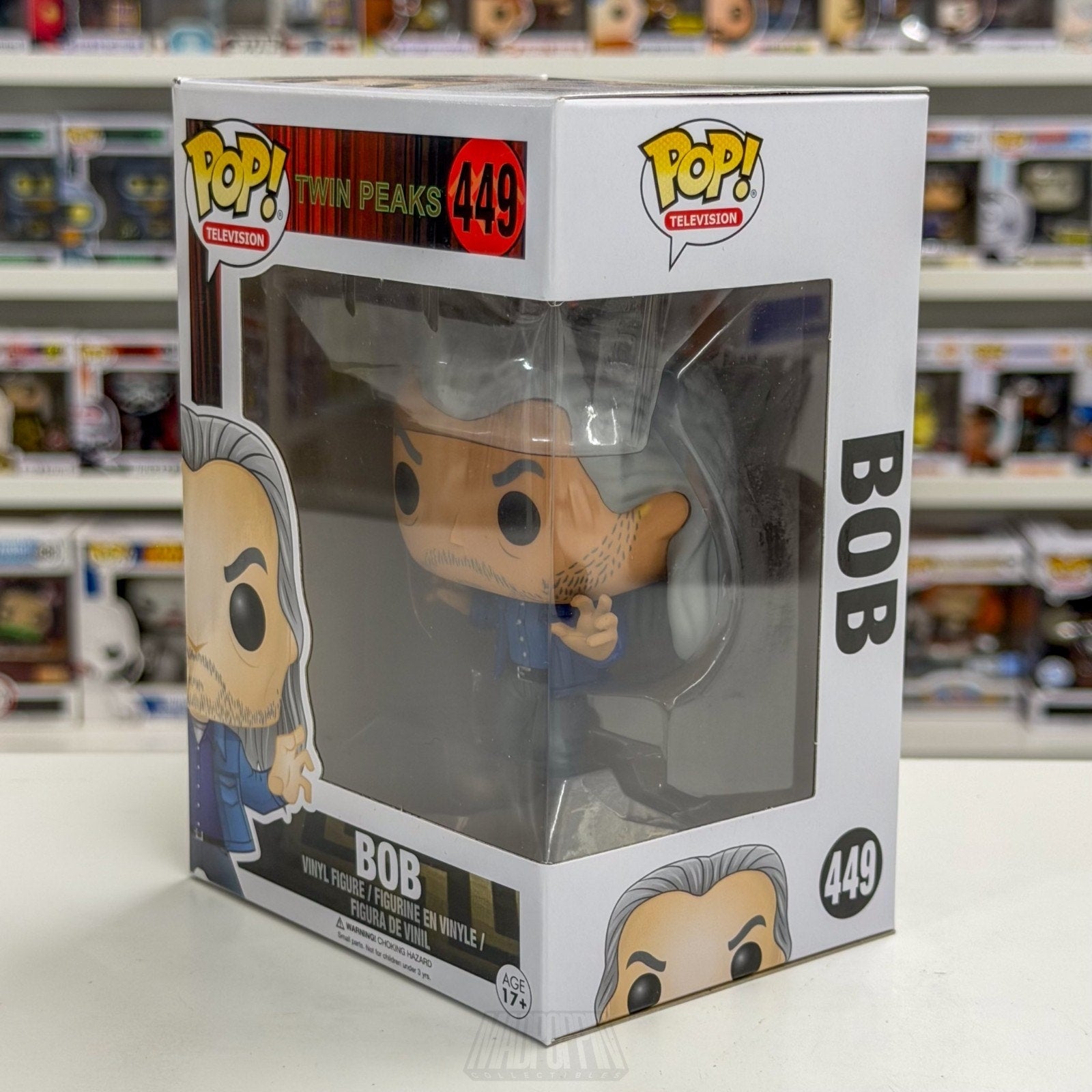 Funko Pop TV Twin Peaks Bob 449 Vaulted Feral Killer Denim Rare Toy Vinyl Figure