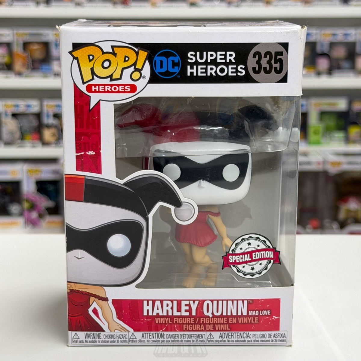 Funko Pop DC Super Heroes Harley Quinn Mad Love Special Edition 335 Vinyl Figure