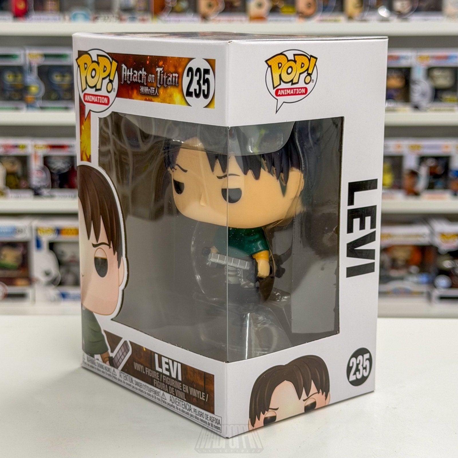 Funko Pop Anime Attack on Titan Levi Ackerman 235 Japanese Manga Vinyl Figure