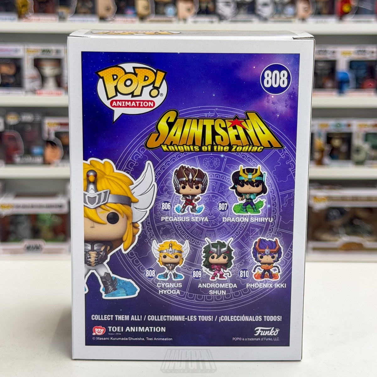 Funko Pop Anime Saint Seiya Cygnus Hyoga 808 Japanese Manga Toy Vinyl Figure