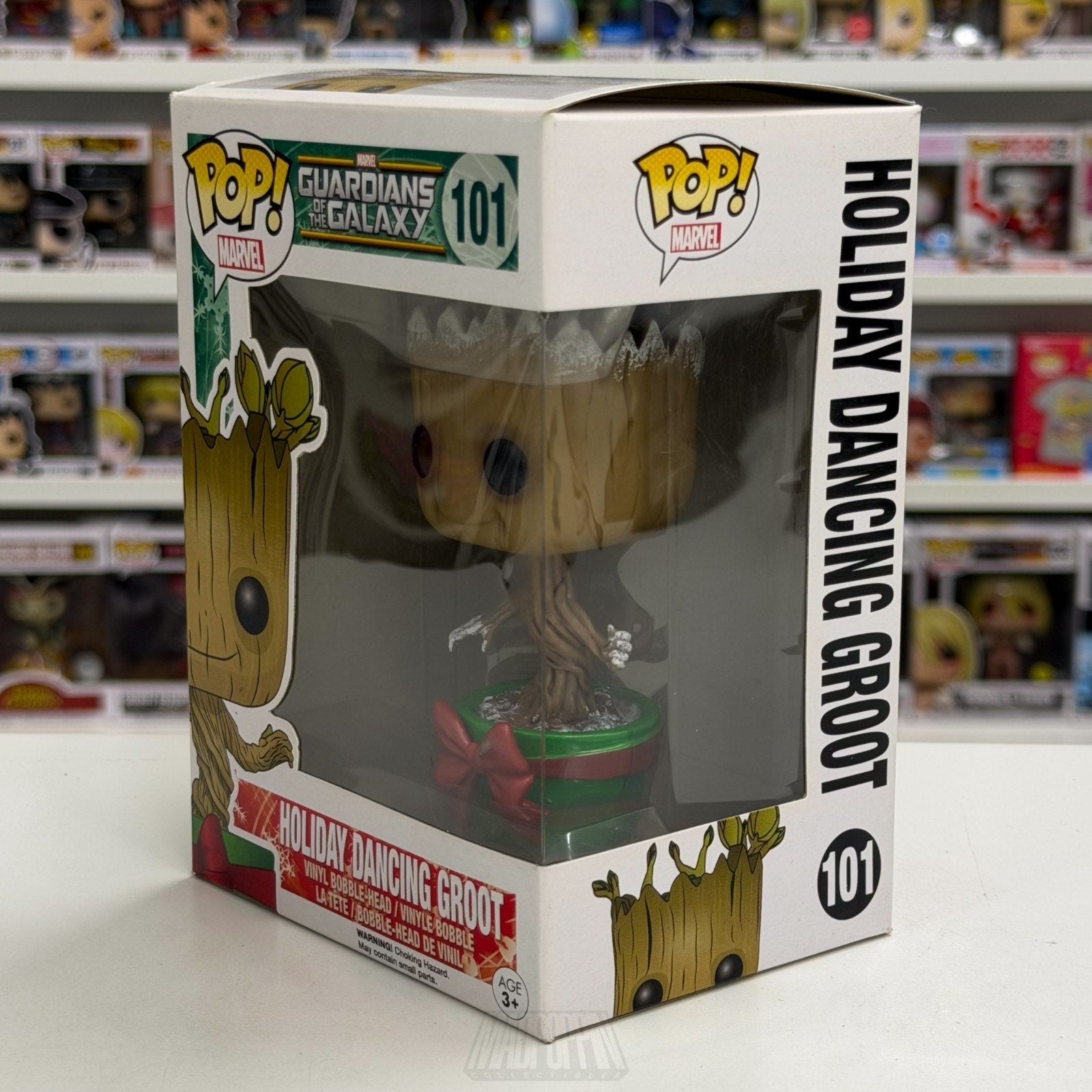 Funko Pop Marvel Guardians of the Galaxy Holiday Dancing Groot 101 Vinyl Figure
