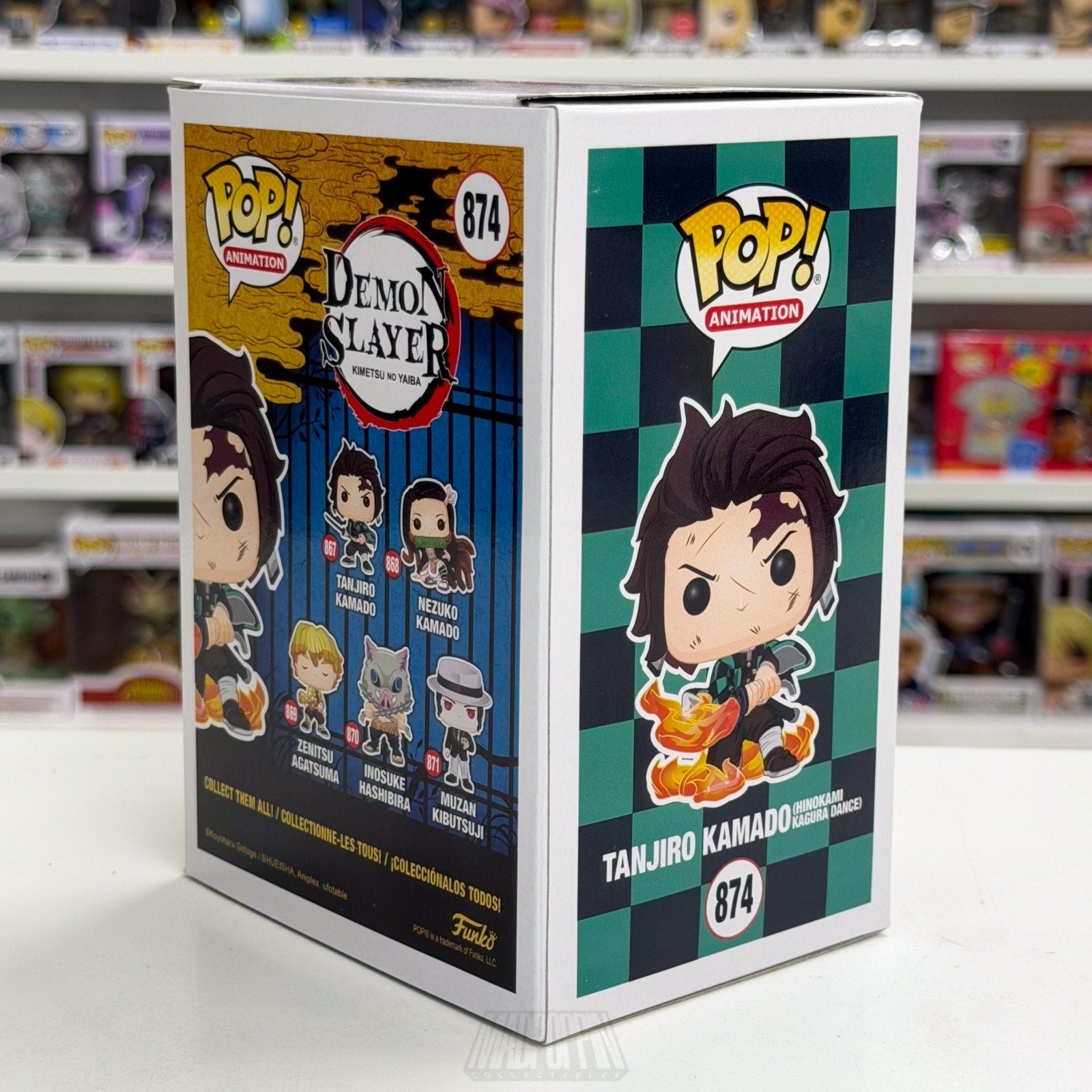 Funko Pop Anime Demon Slayer Tanjiro Kamado Hinokami Kagura Dance 874 Toy Figure