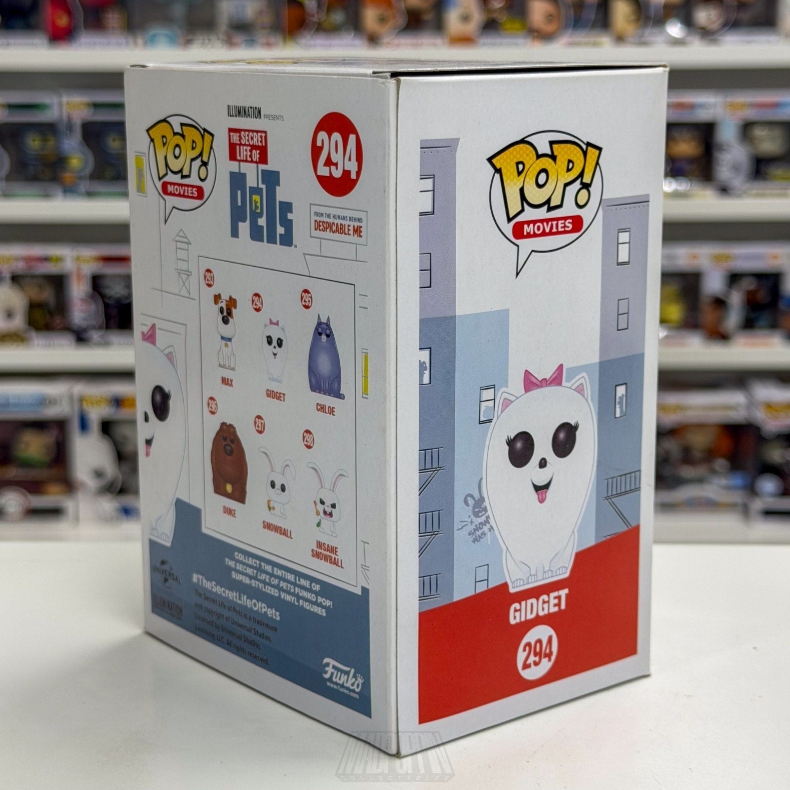 Funko Pop Movies Secret Life of Pets Gidget 294 Animated Comedy Vinyl Figure
