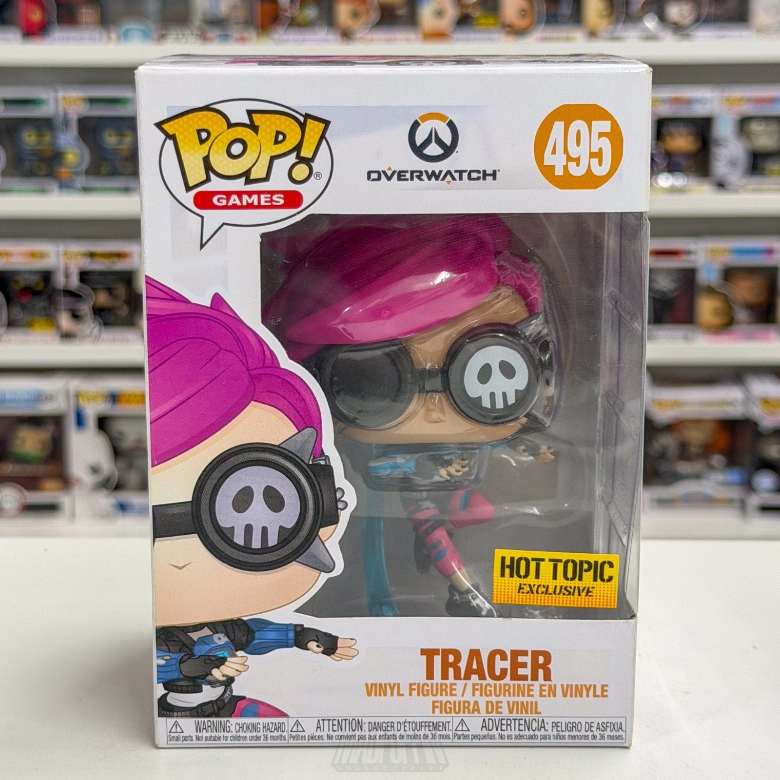 Funko Pop Video Games Overwatch Tracer Punk Hot Topic 495 Blizzard Vinyl Figure