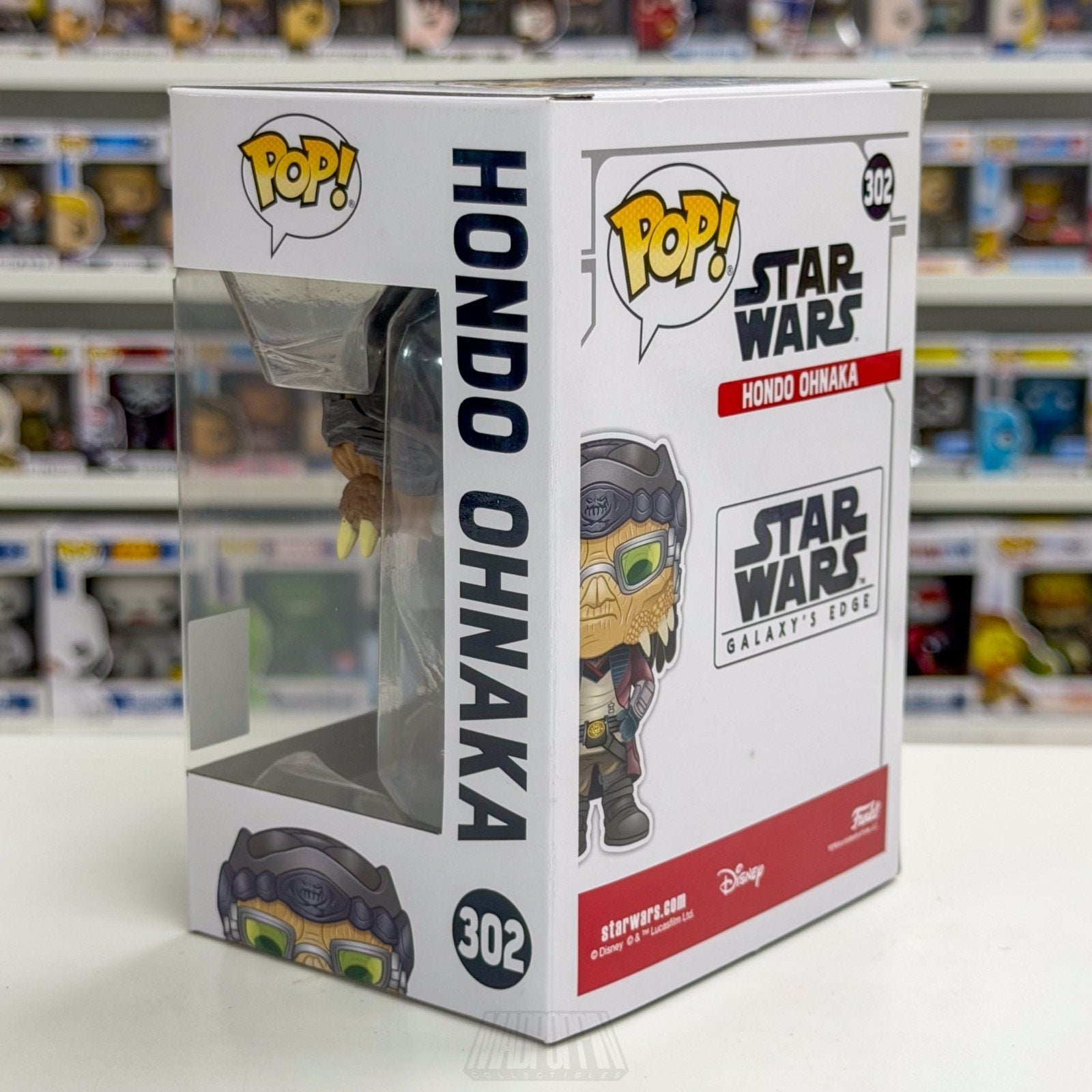 Funko Pop Star Wars Galaxy Edge Hondo Ohnaka Exclusive 302 Smuggler Vinyl Figure