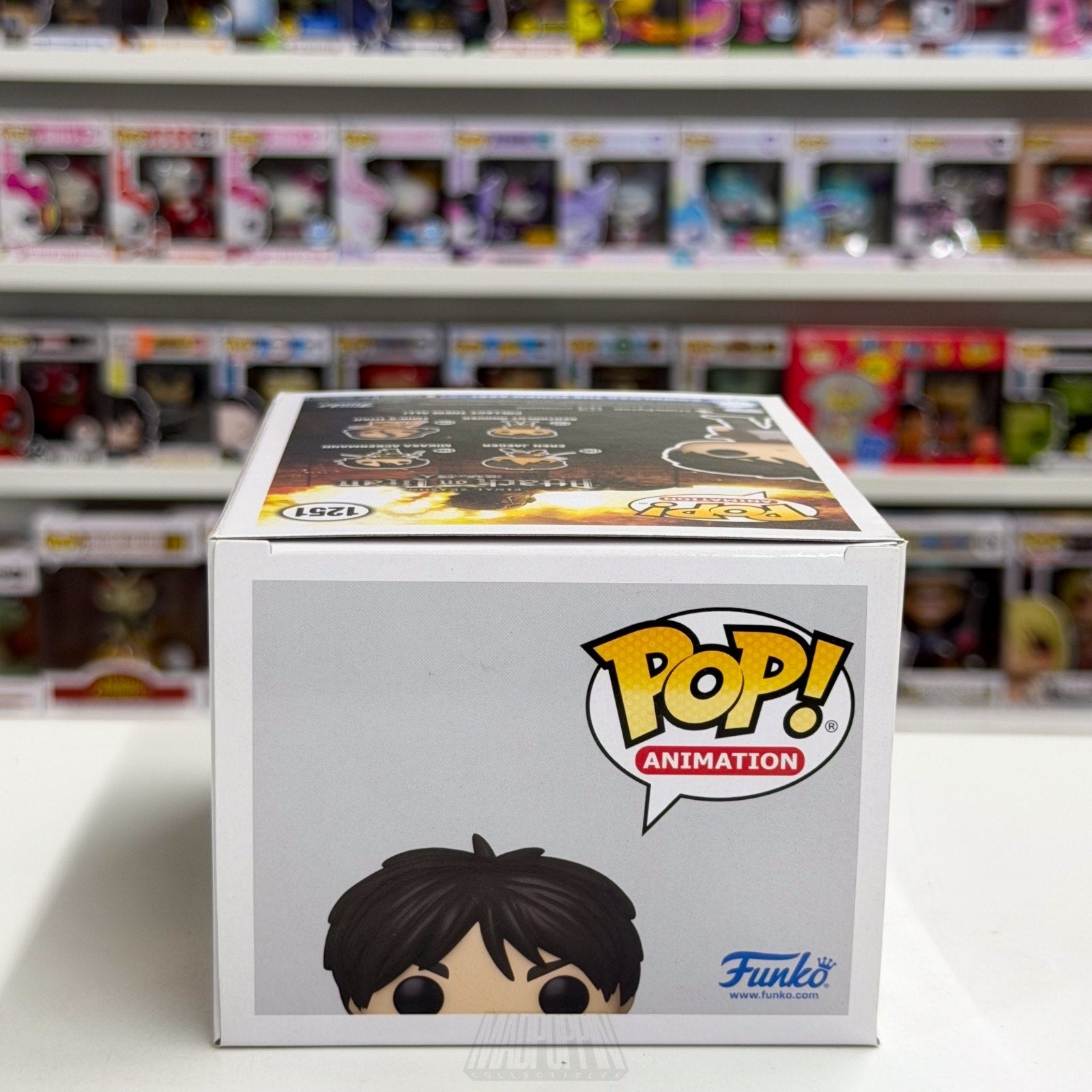 Funko Pop Anime Attack on Titan Child Eren Jaeger GameStop 1251 Manga Toy Figure