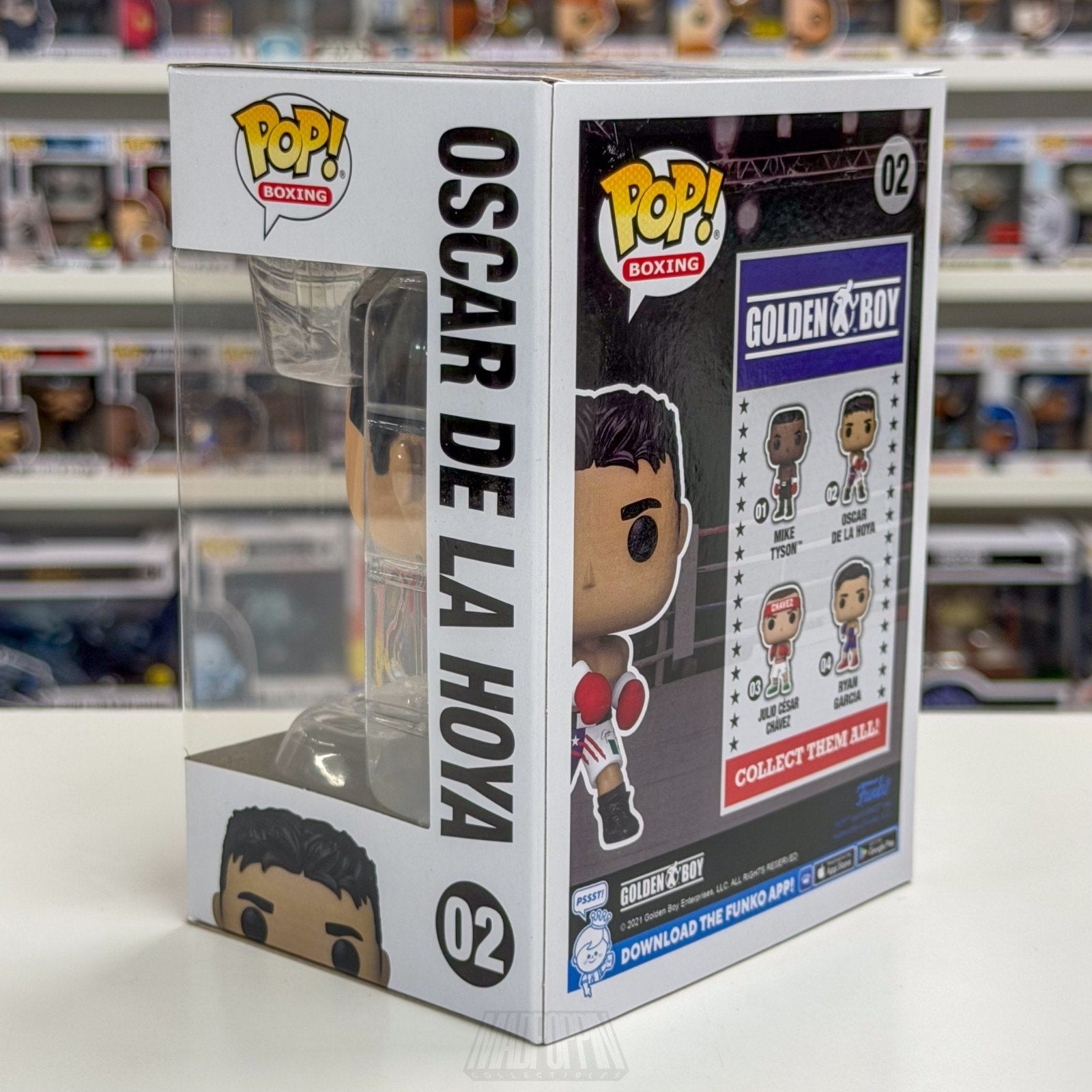 Funko Pop Boxing Golden Boy Oscar De La Hoya 02 Champion Toy Vinyl Figure
