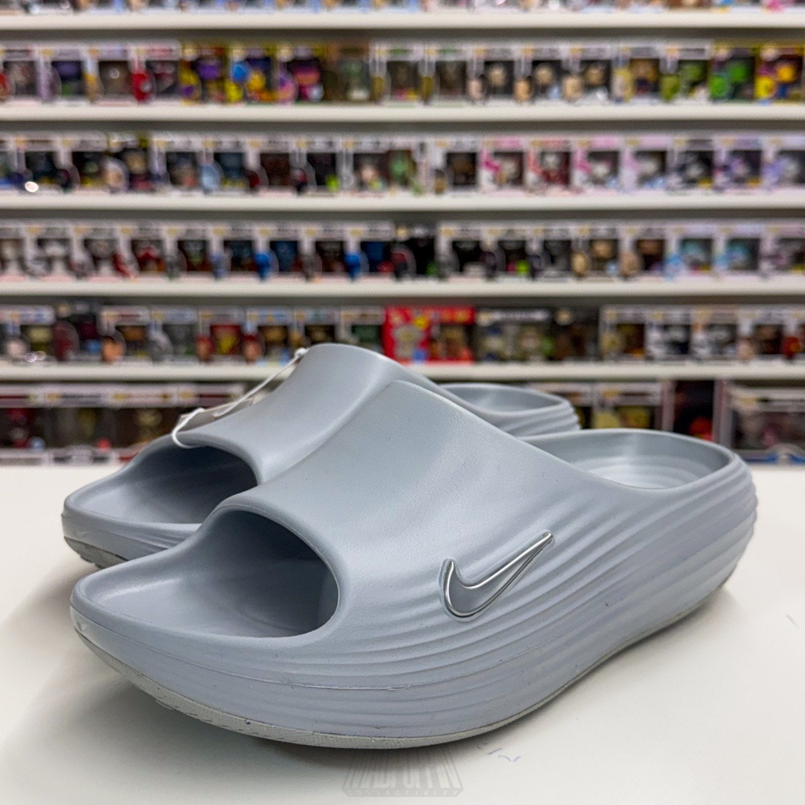 Nike ReactX Rejuven8 Slide Sandal Slip On Wolf Grey HV4479 002 Mens New Sz 9 NIB