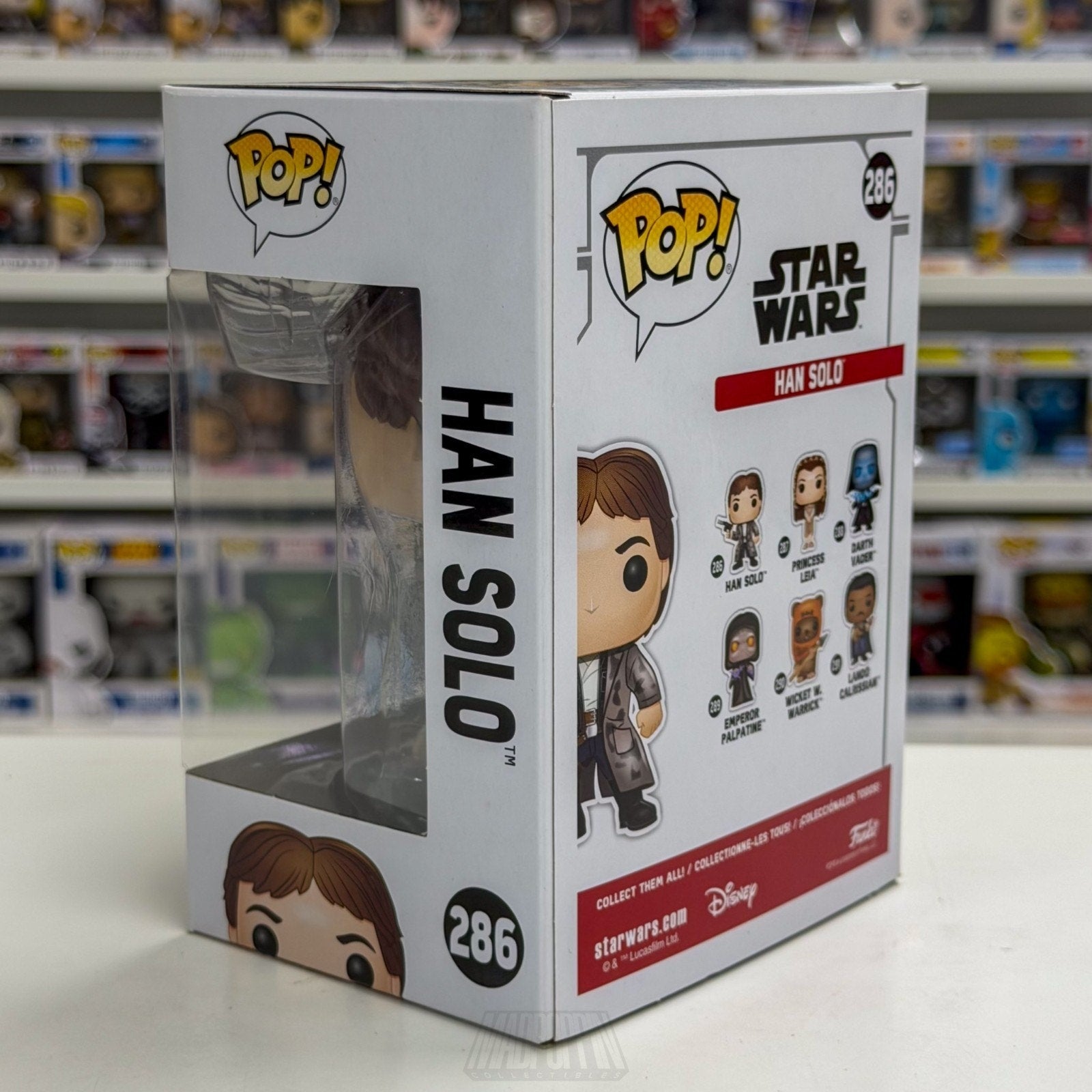 Funko Pop Star Wars Return of the Jedi Han Solo Endor 286 Smuggler Vinyl Figure