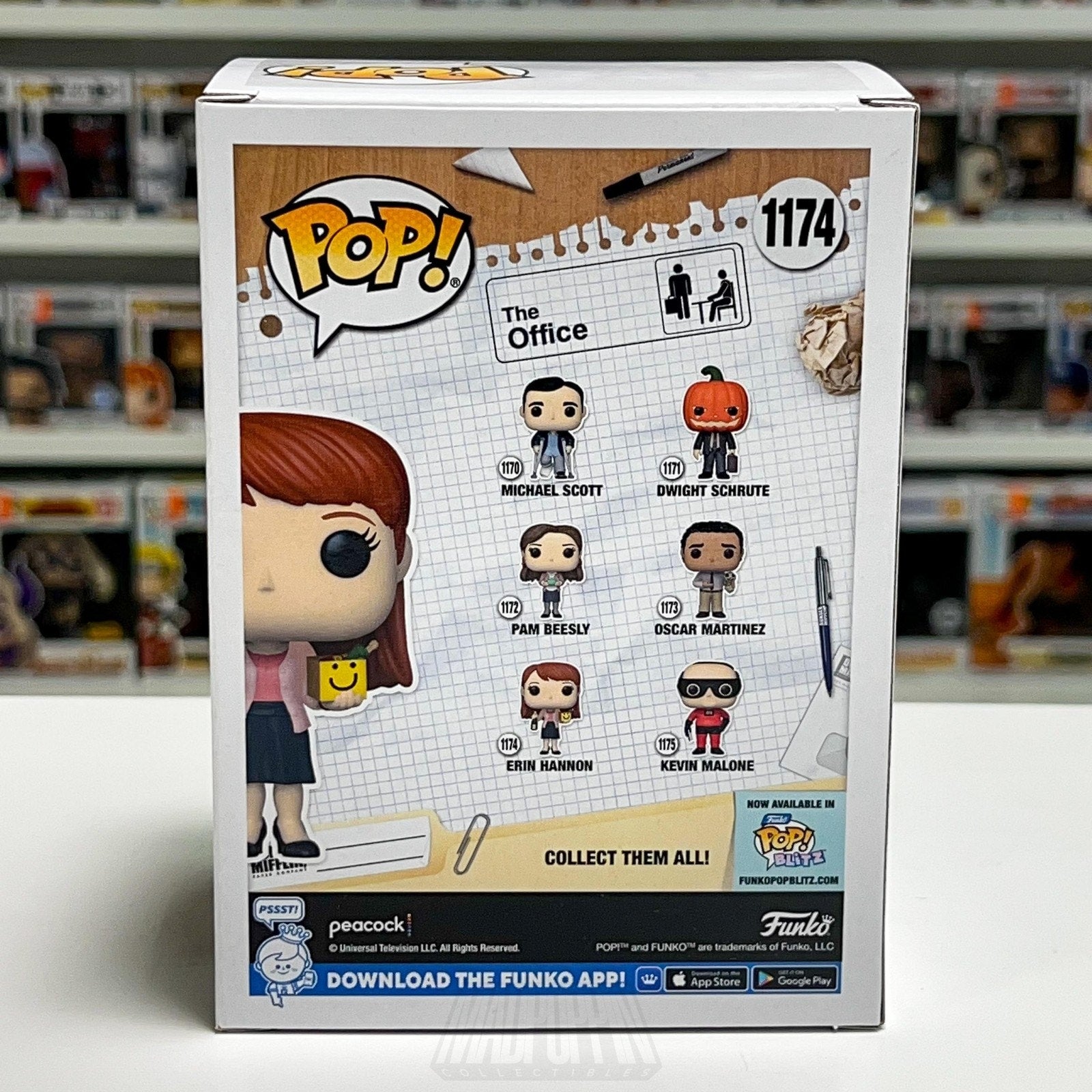 Funko Pop TV The Office Erin Hannon 1174 Sitcom Dunder Mifflin Toy Vinyl Figure