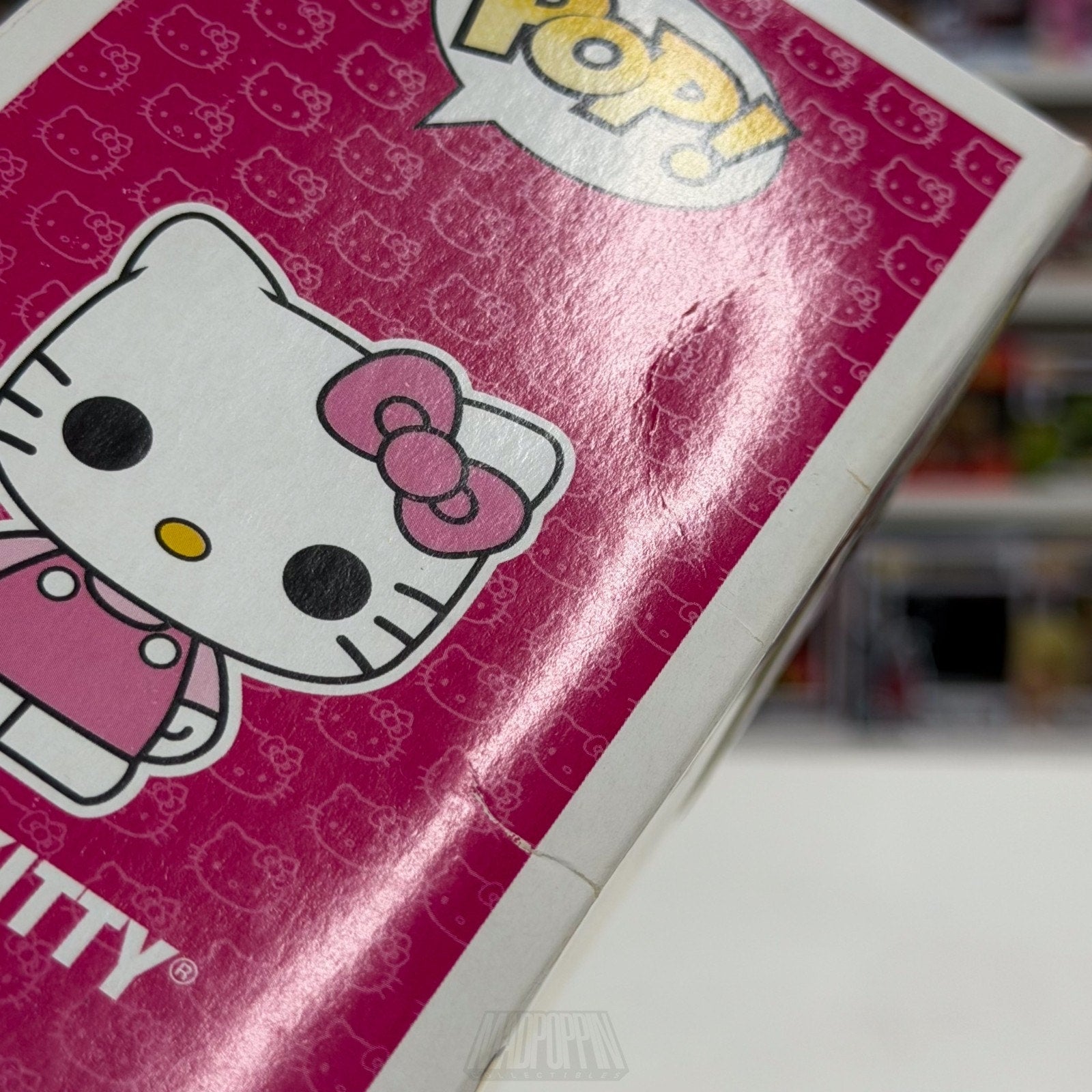 Funko Pop Sanrio Hello Kitty w/Bow 01 Pink Outfit Vaulted RARE Toy Vinyl Figure