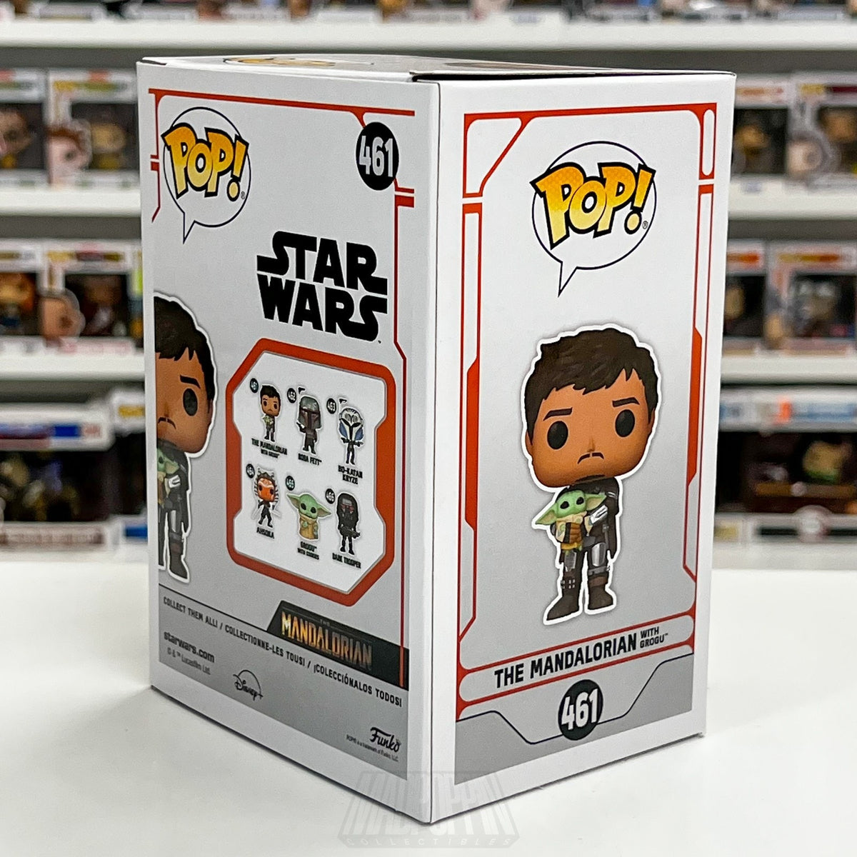 Funko Pop Star Wars The Mandalorian with Grogu 461 Bounty Hunter Vinyl Figure