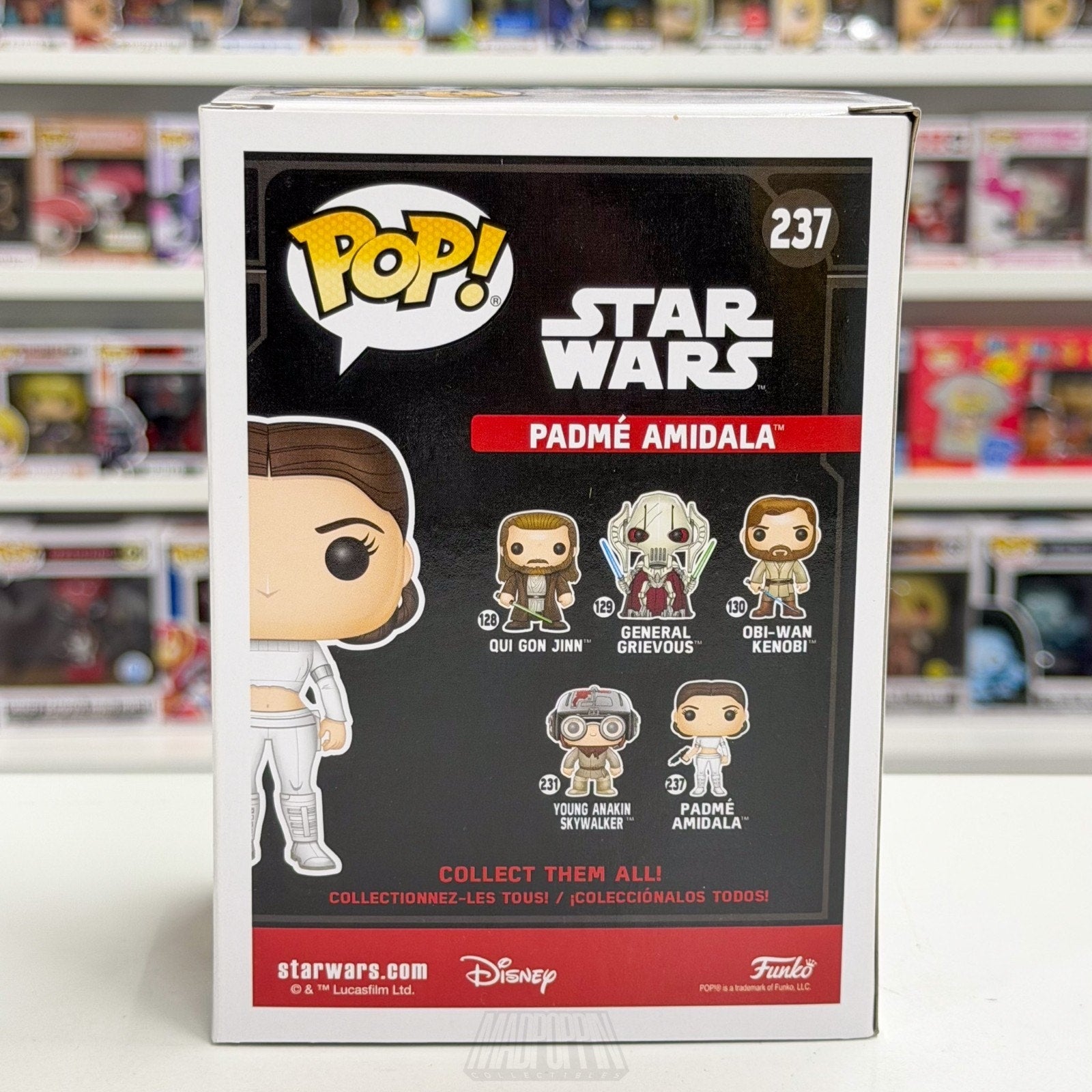 Funko Pop Star Wars Episode II Attack of Clones Padme Amidala Geonosis ECCC 237