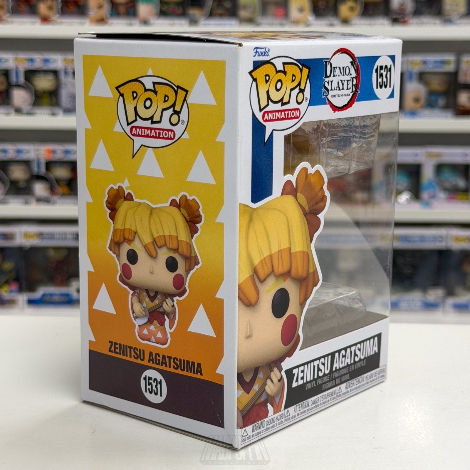 Funko Pop Anime Demon Slayer Zenitsu Agatsuma 1531 Japan Manga Toy Vinyl Figure