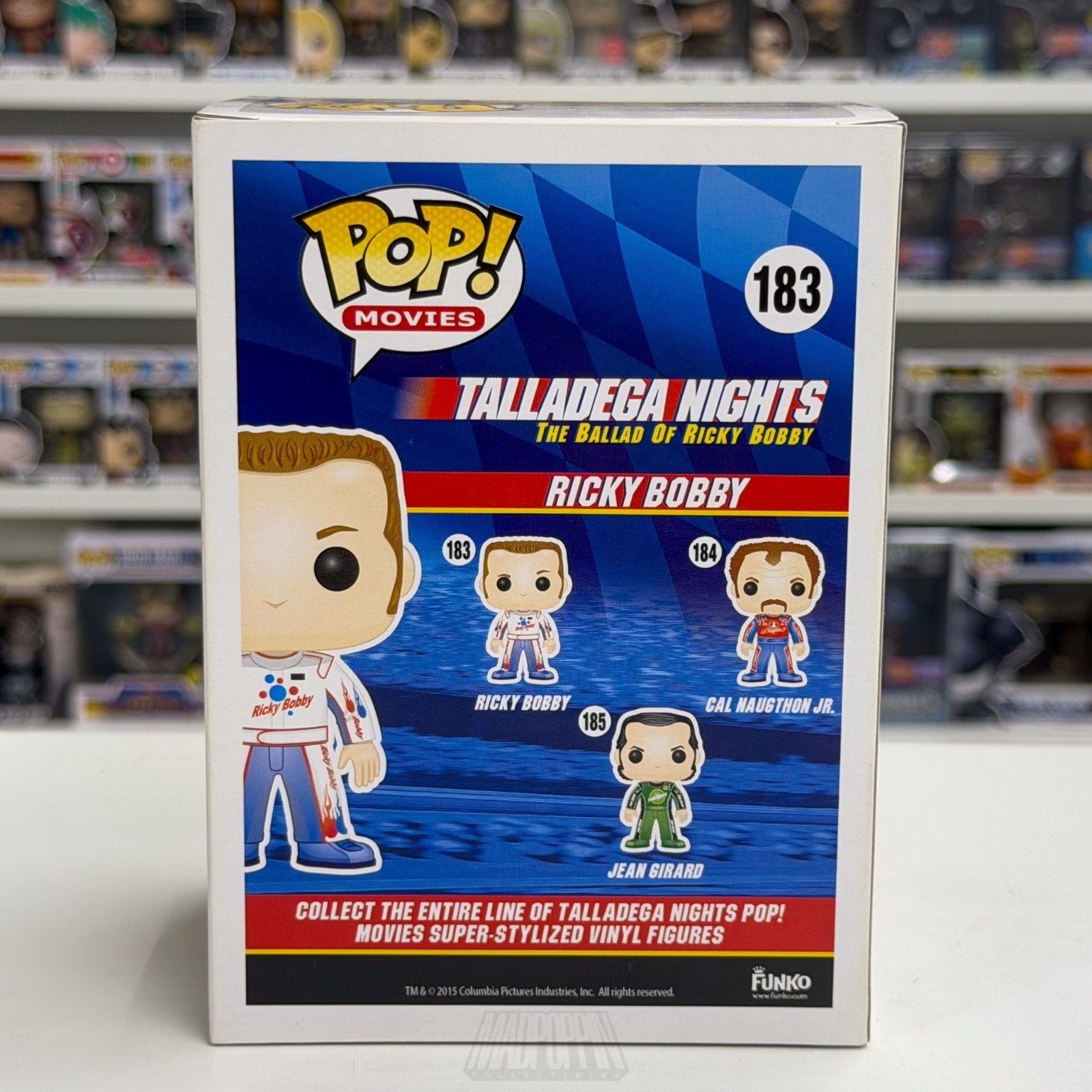 Funko Pop Movies Talladega Nights Ballad Ricky Bobby 183 NASCAR Toy Vinyl Figure