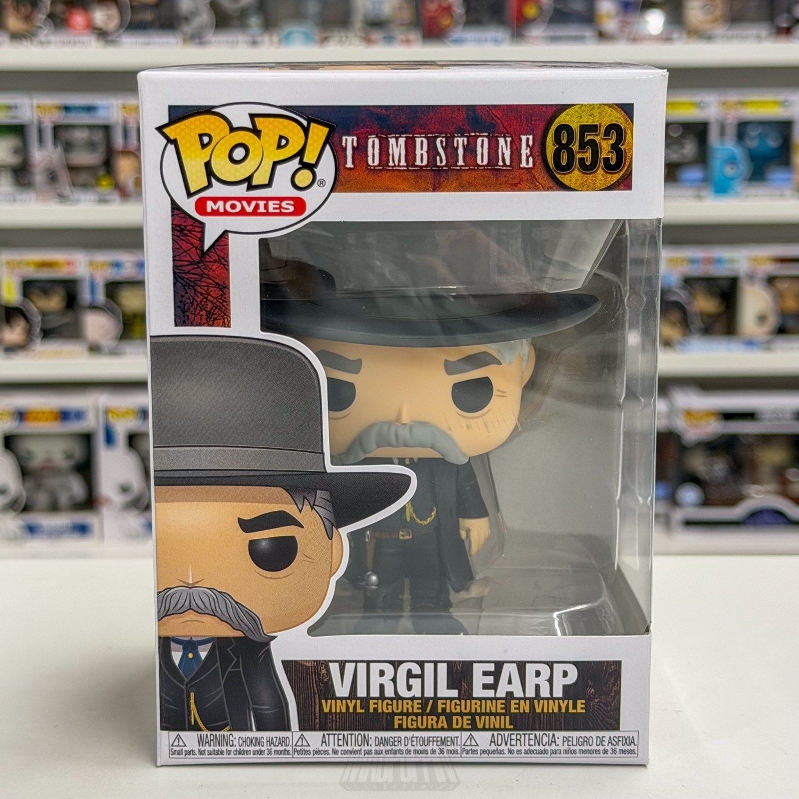 Funko Pop Movies Tombstone Virgil Earp 853 Western Cowboy Outlaws Vinyl Figure