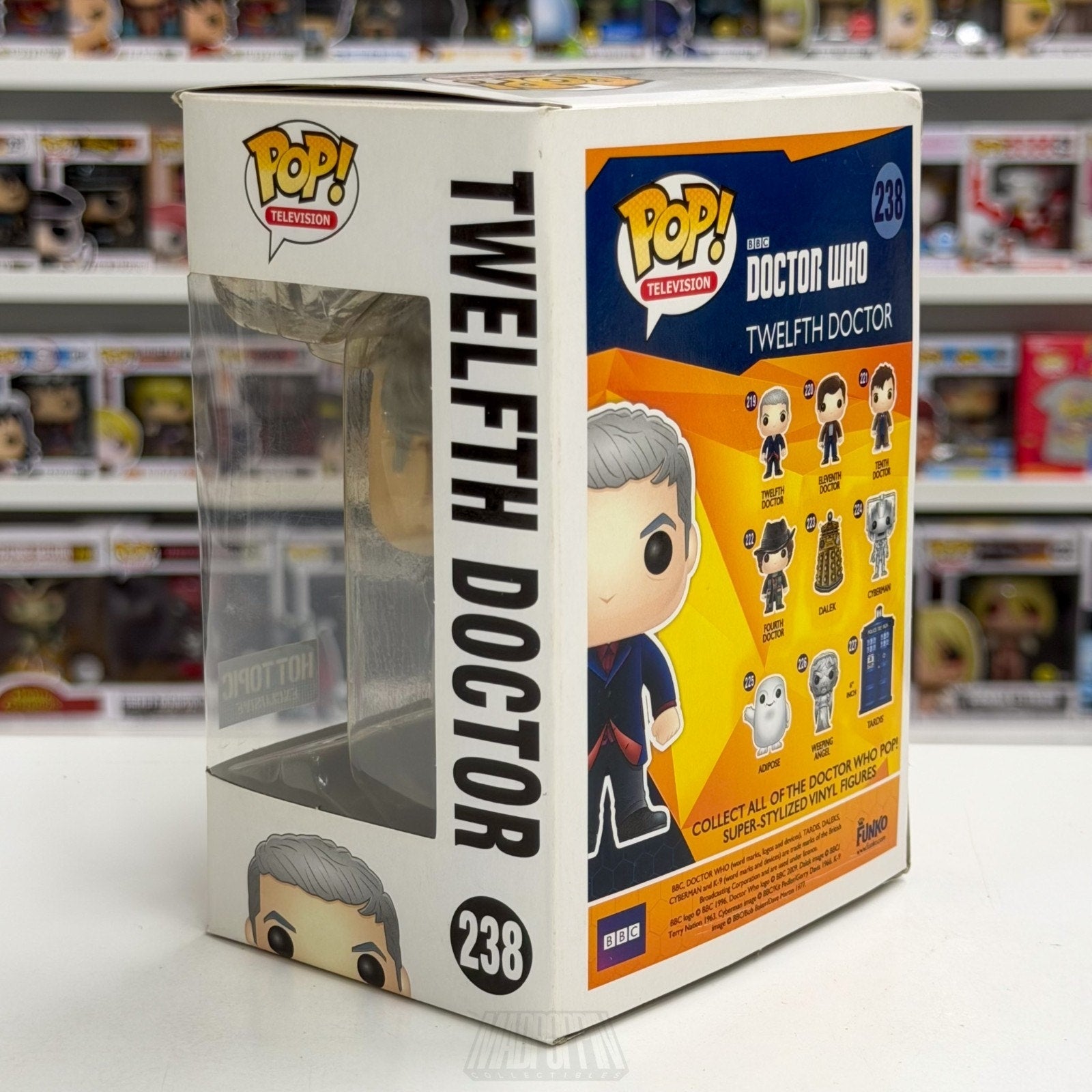Funko Pop TV BBC Doctor Who Twelfth Doctor Hot Topic 238 Sci-Fi Toy Vinyl Figure