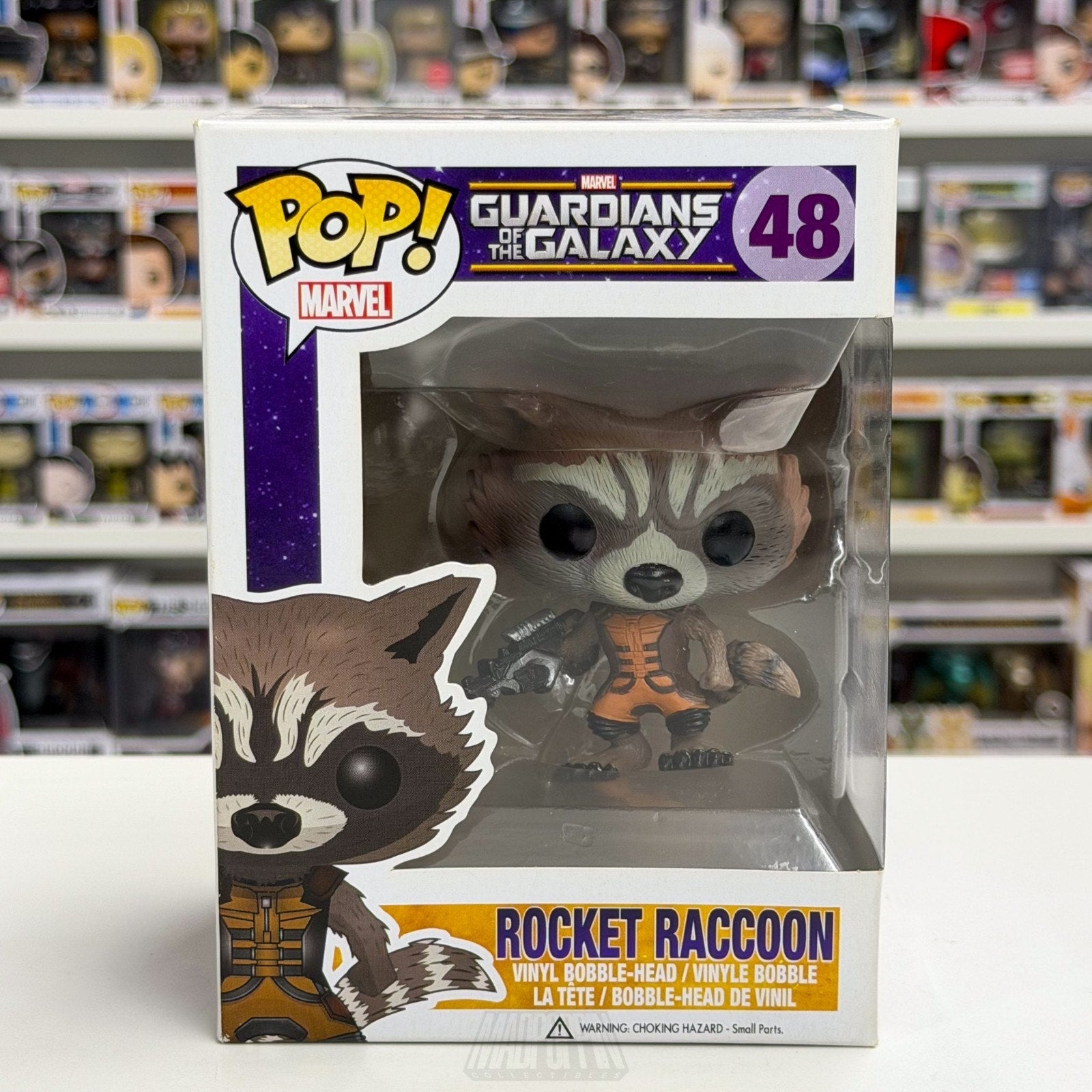 Funko Pop Marvel Guardians of the Galaxy Rocket Raccoon 48 GOTG Toy Vinyl Figure