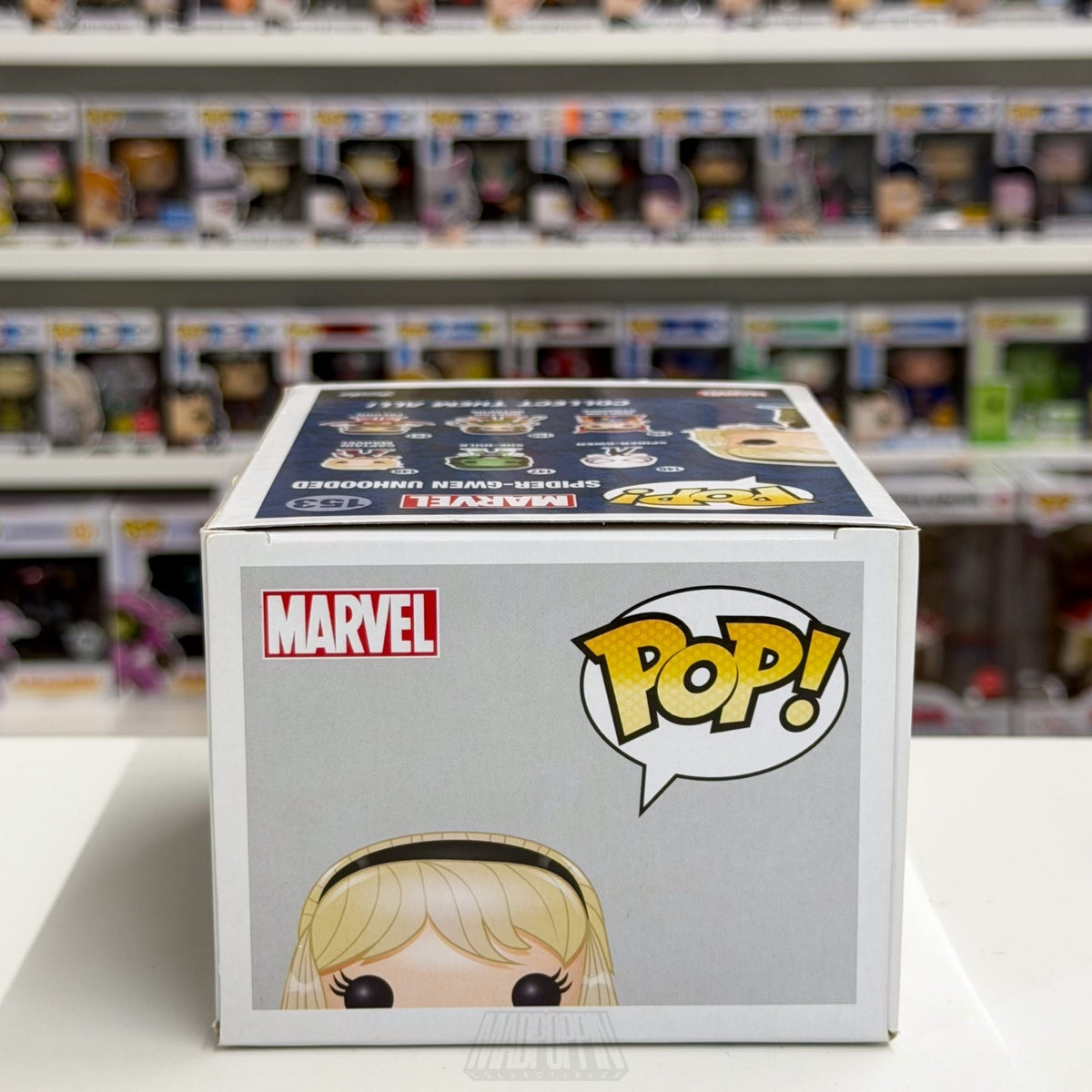 Funko Pop Marvel Spider-Gwen Unhooded Hot Topic 153 Spider-Woman Vinyl Figure