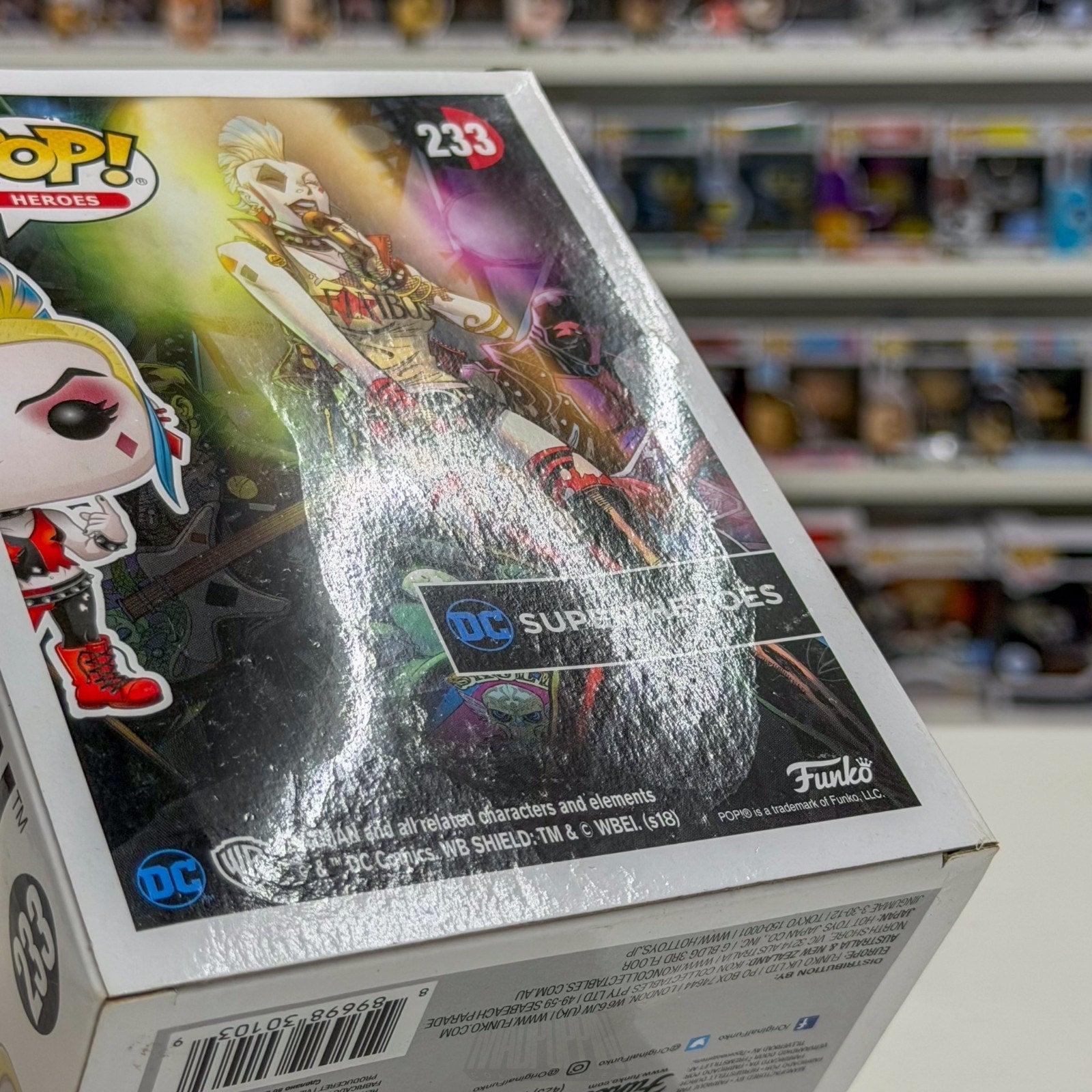 Funko Pop DC Super Heroes Harley Quinn Skullbags Hot Topic 233 Toy Vinyl Figure