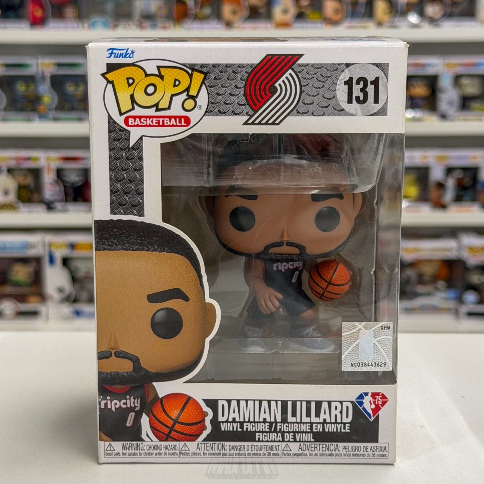 Funko Pop NBA Basketball Portland Trail Blazers Damian Lillard 131 Vinyl Figure