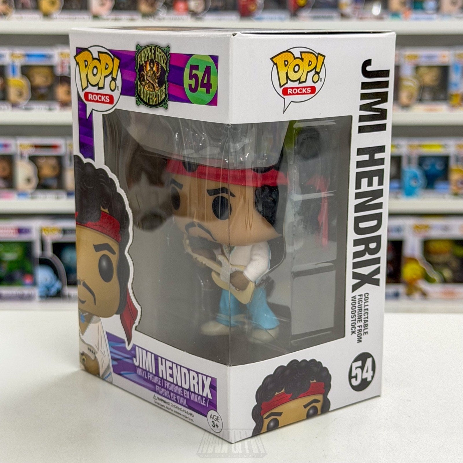 Funko Pop Rocks Purple Haze Properties Jimi Hendrix 54 Music Guitarist Figure