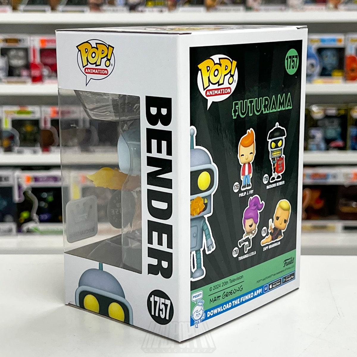 Funko Pop Animation Futurama Bender Specialty Series Chase Glow 1757 Figure Toy