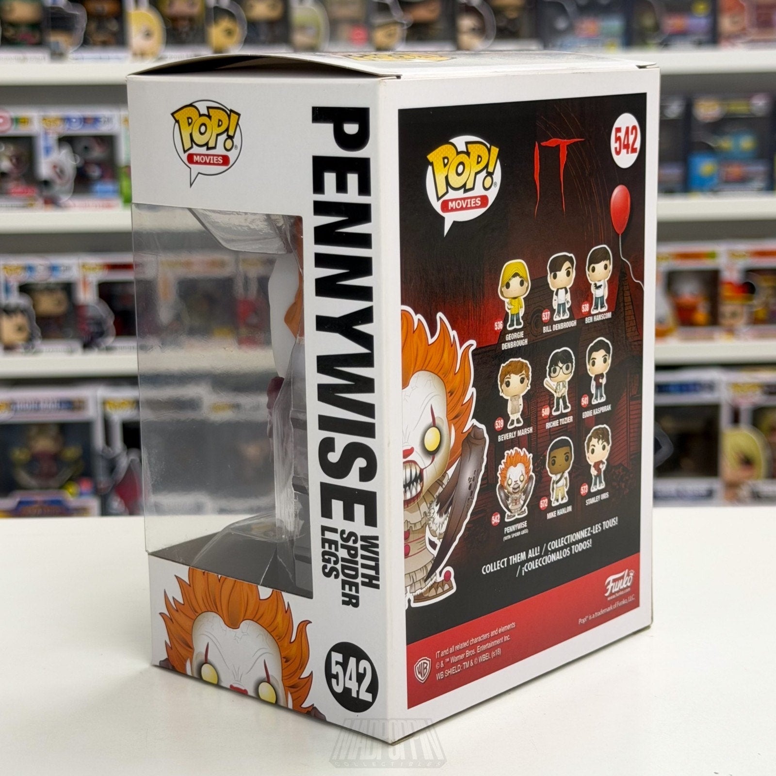 Funko Pop Movies It Pennywise w/Spider Legs 542 Horror Clown Toy Vinyl Figure