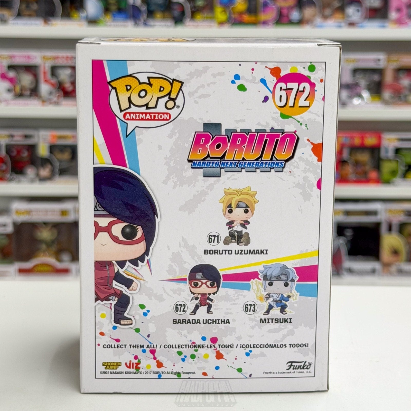 Funko Pop Anime Boruto Naruto Next Generations Sarada Uchiha 672 Vinyl Figure