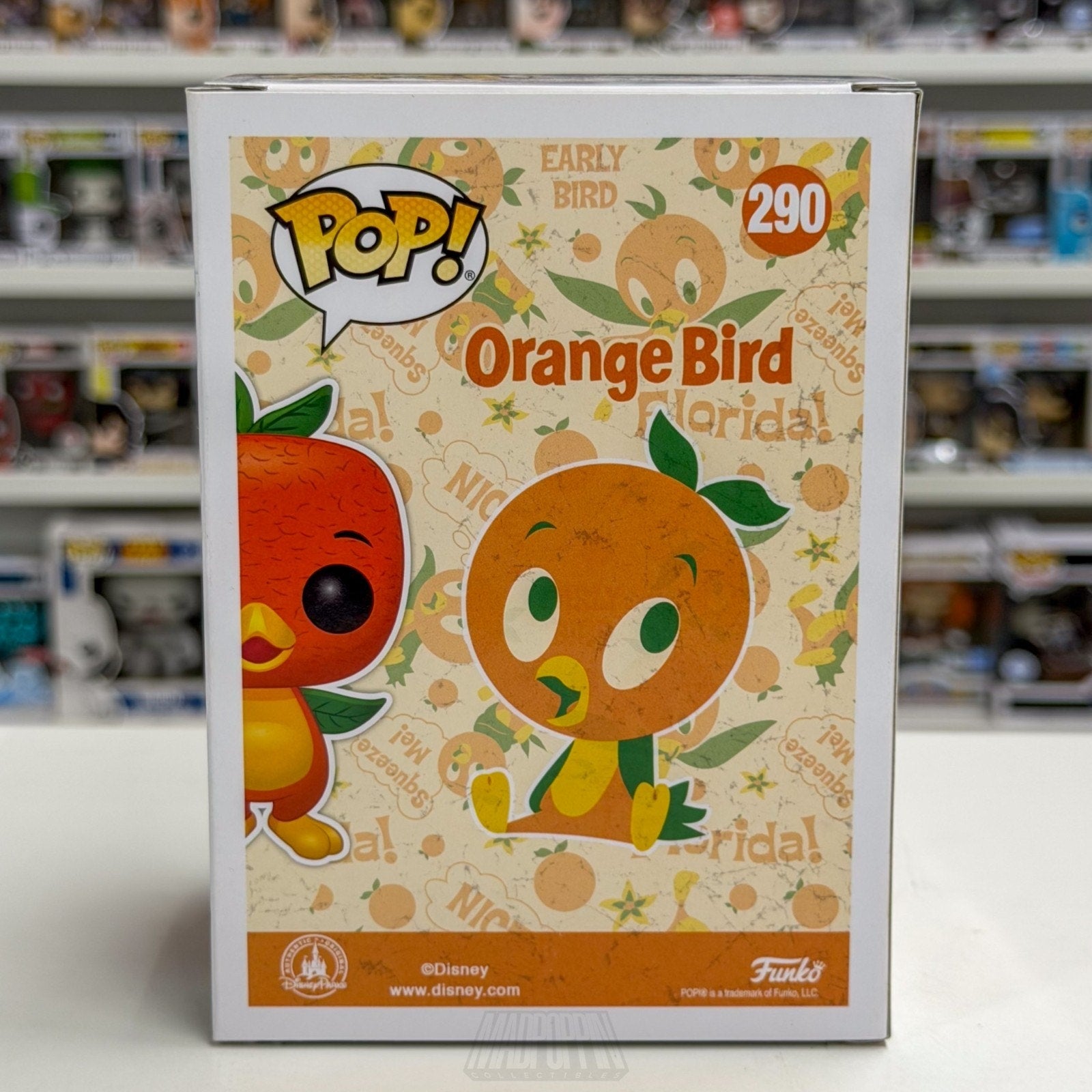 Funko Pop Disney Orange Bird Diamond Parks Exclusive 290 Florida Mascot Figure