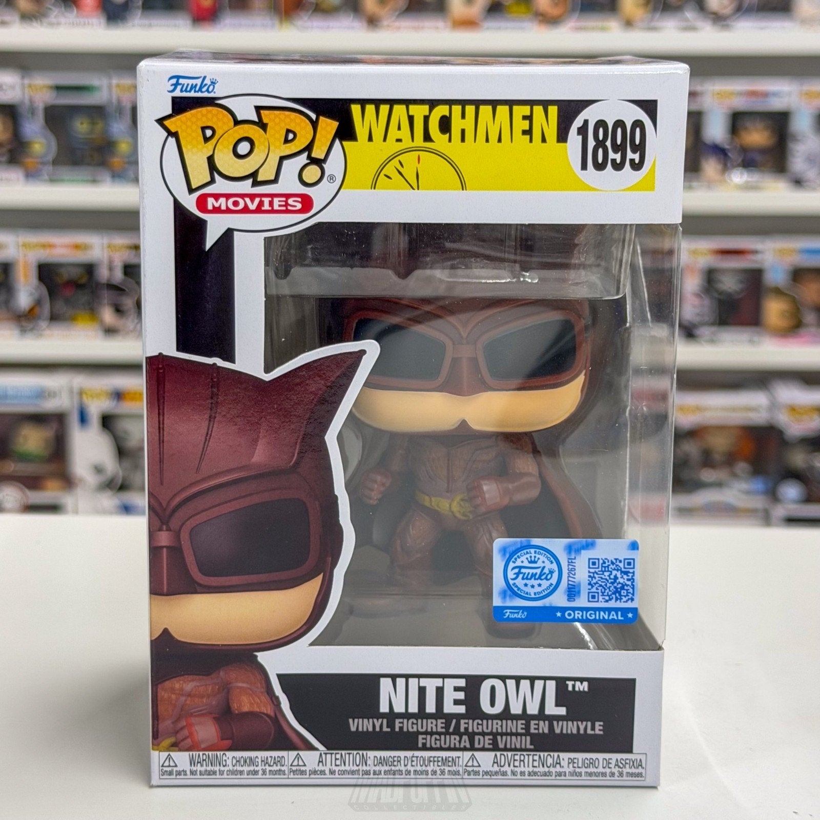 Funko Pop DC Comics Movies Watchmen Nite Owl Exclusive 1899 Toy Vinyl Figure