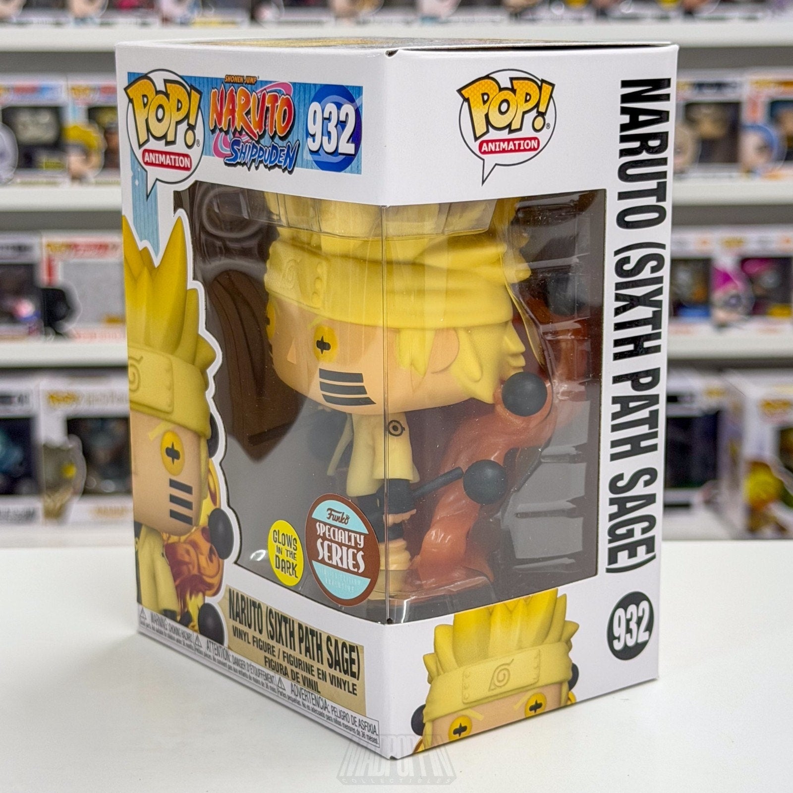 Funko Pop Anime Naruto Sixth Path Sage Glow Specialty Series 932 Manga Figure