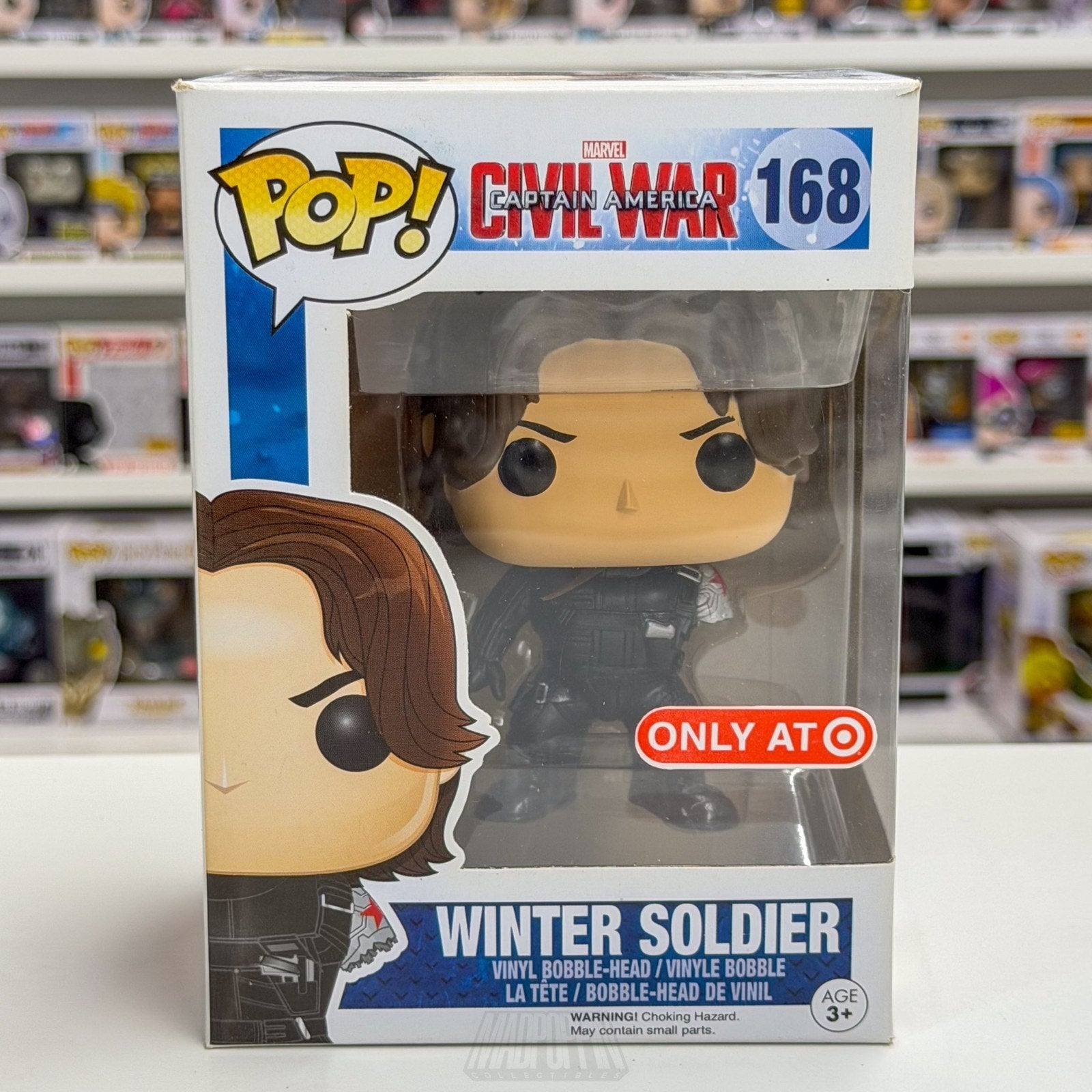 Funko Pop Marvel Civil War Winter Soldier Missing Arm Target 168 Vinyl Figure