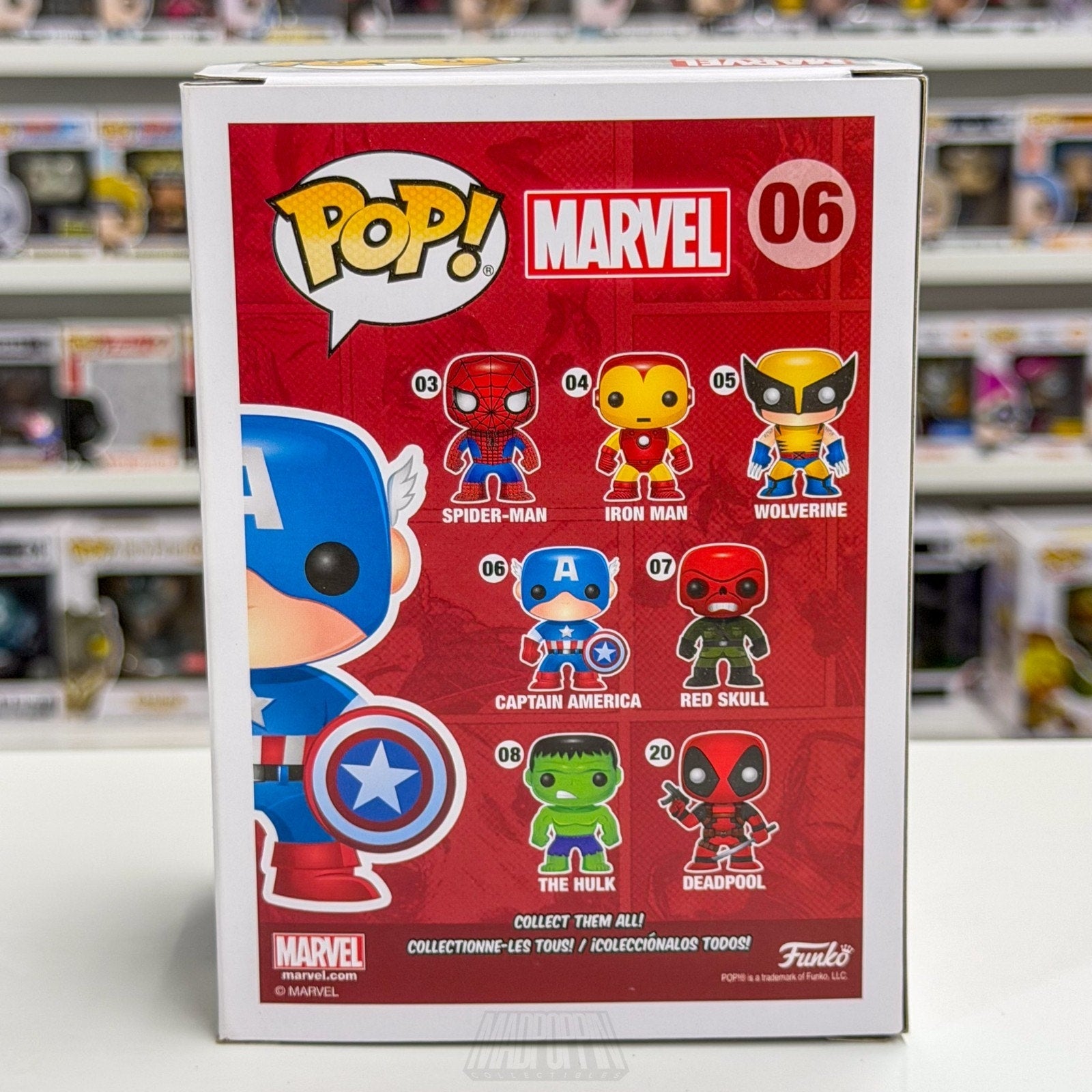 Funko Pop Marvel Captain America 06 Steve Rogers Super Soldier Toy Vinyl Figure