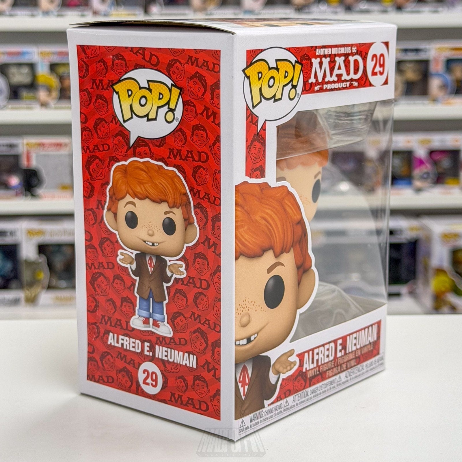 Funko Pop Mad Magazine Alfred E. Neuman 29 Cartoon Mascot Humor Toy Vinyl Figure