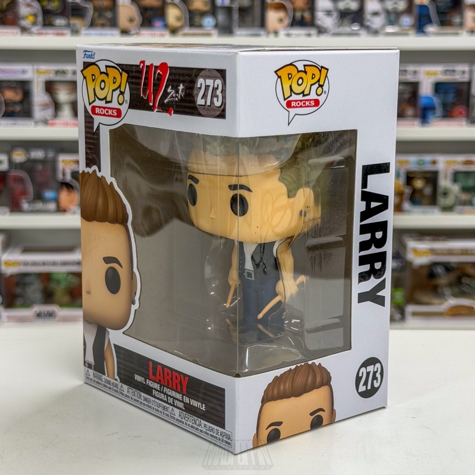 Funko Pop Rocks U2 Zoo TV Larry Mullen 273 Alternative Irish Band Vinyl Figure