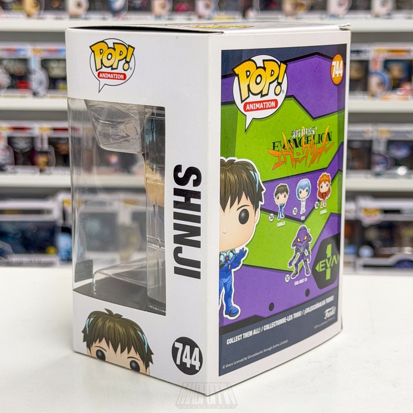 Funko Pop Anime Neon Genesis Evangelion Shinji 744 Japanese Manga Vinyl Figure