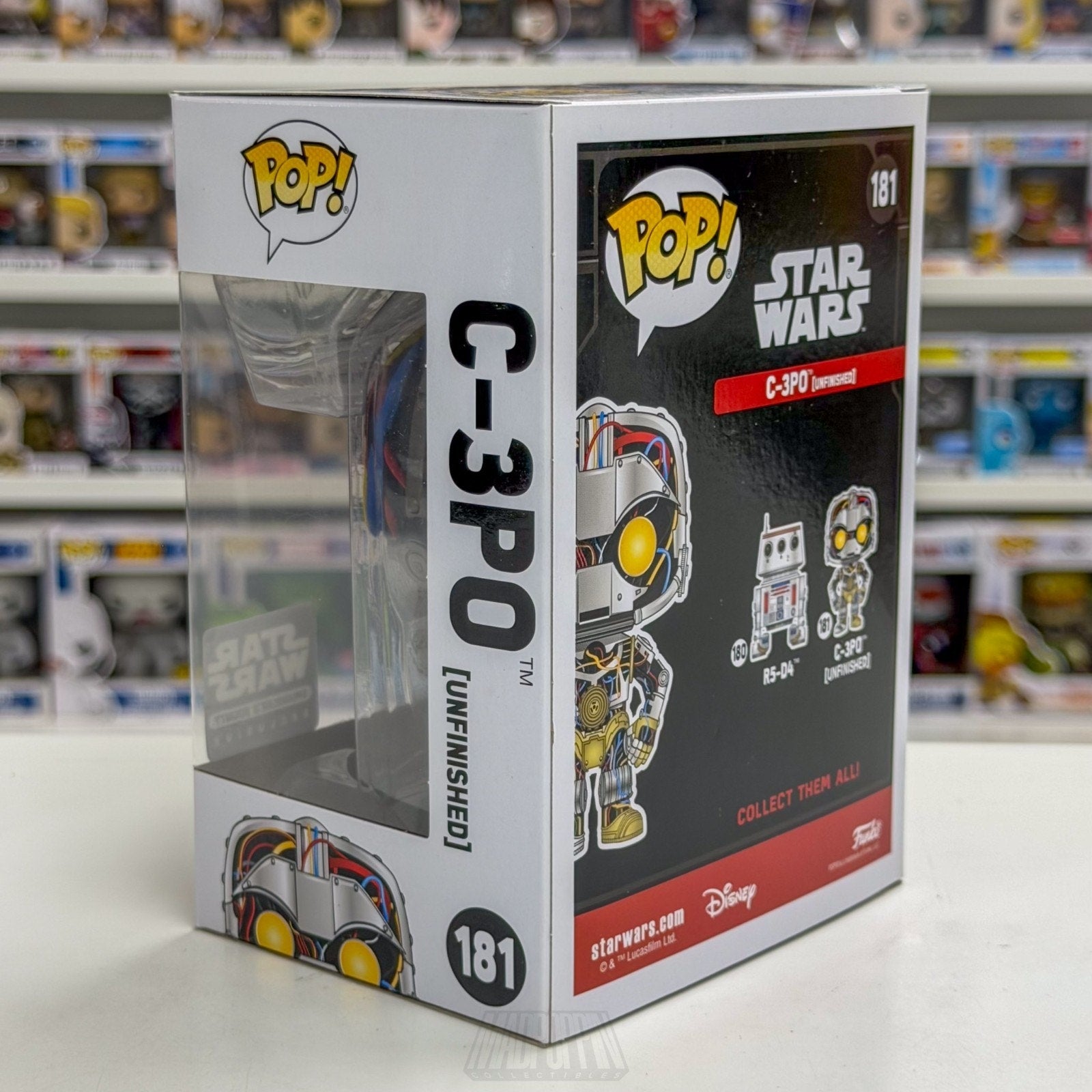 Funko Pop Star Wars C-3PO Unfinished Smugglers Bounty Exclusive 181 Vinyl Figure