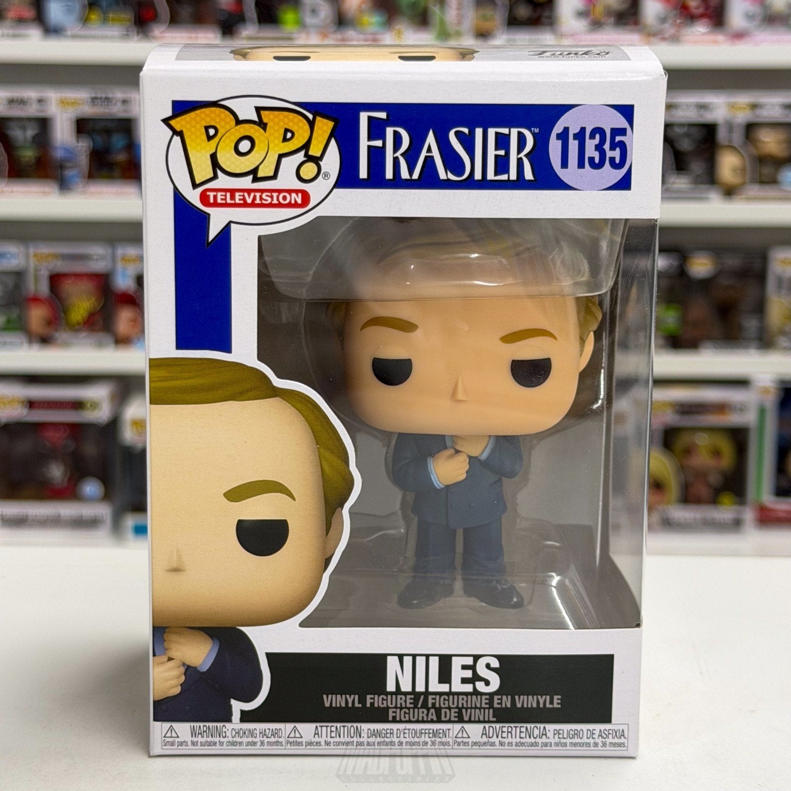 Funko Pop TV Frasier Niles Crane 1135 NBC Sitcom Cheers Spin-Off Vinyl Figure